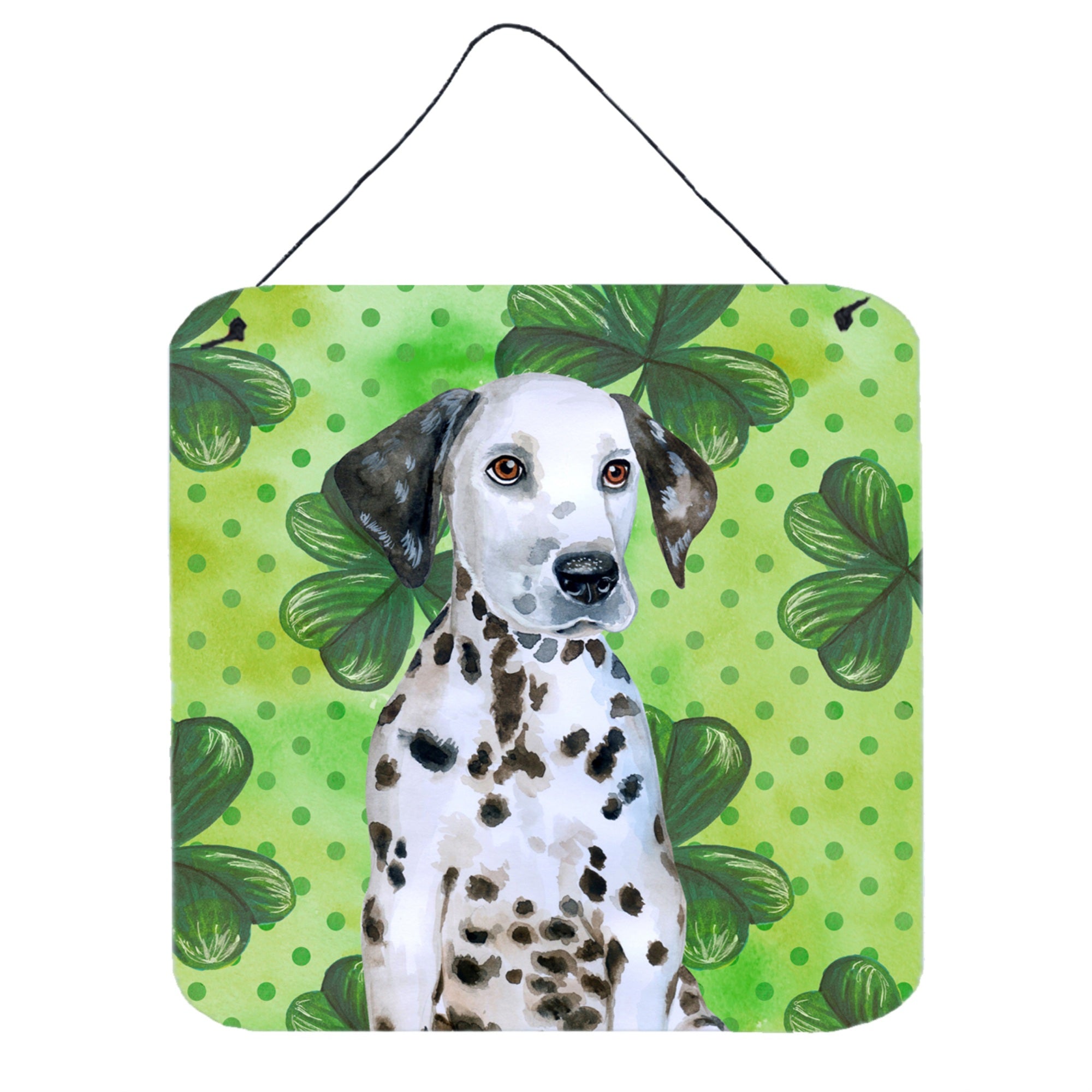 'Caroline'S Treasures Dalmatian Puppy Metal Print, 6H X 6W, St Patrick'S Day''