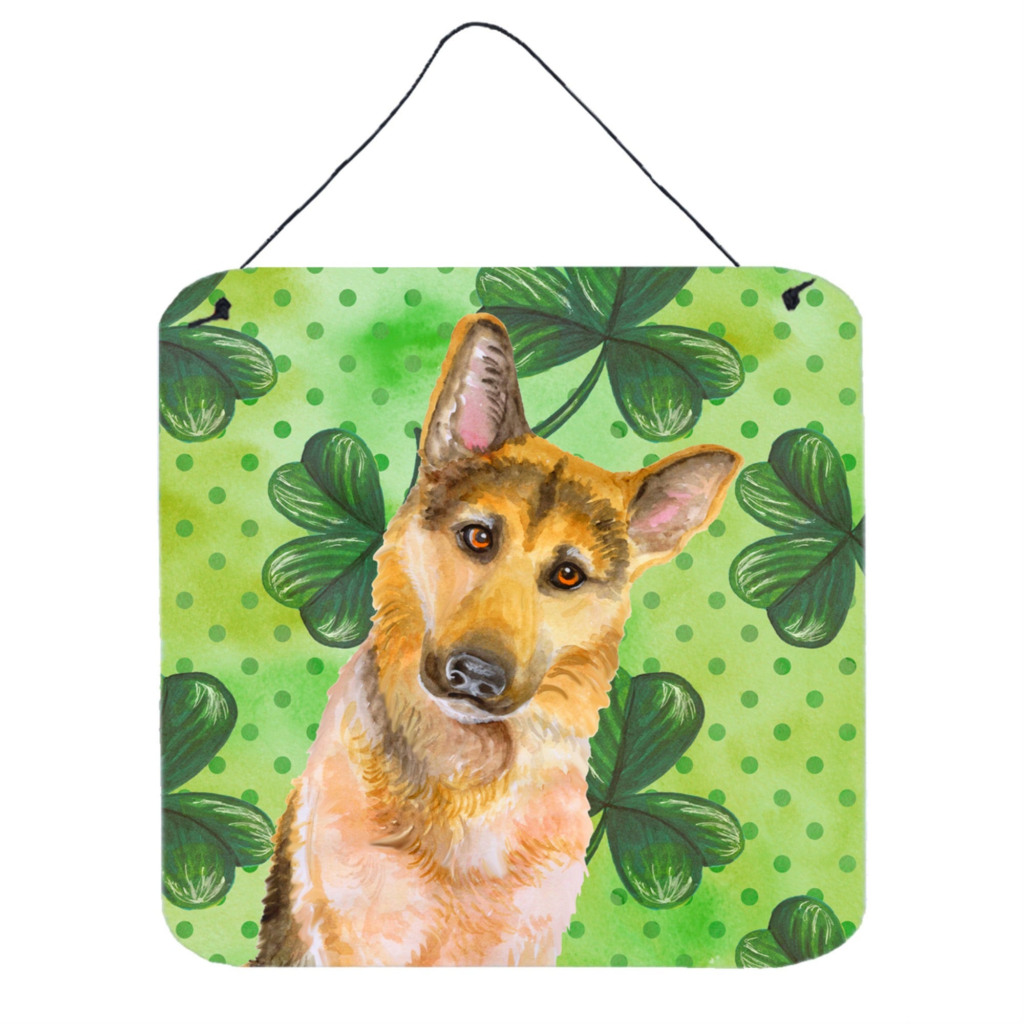 'Caroline'S Treasures German Shepherd #2 Metal Print, 6H X 6W, St Patrick'S Day''