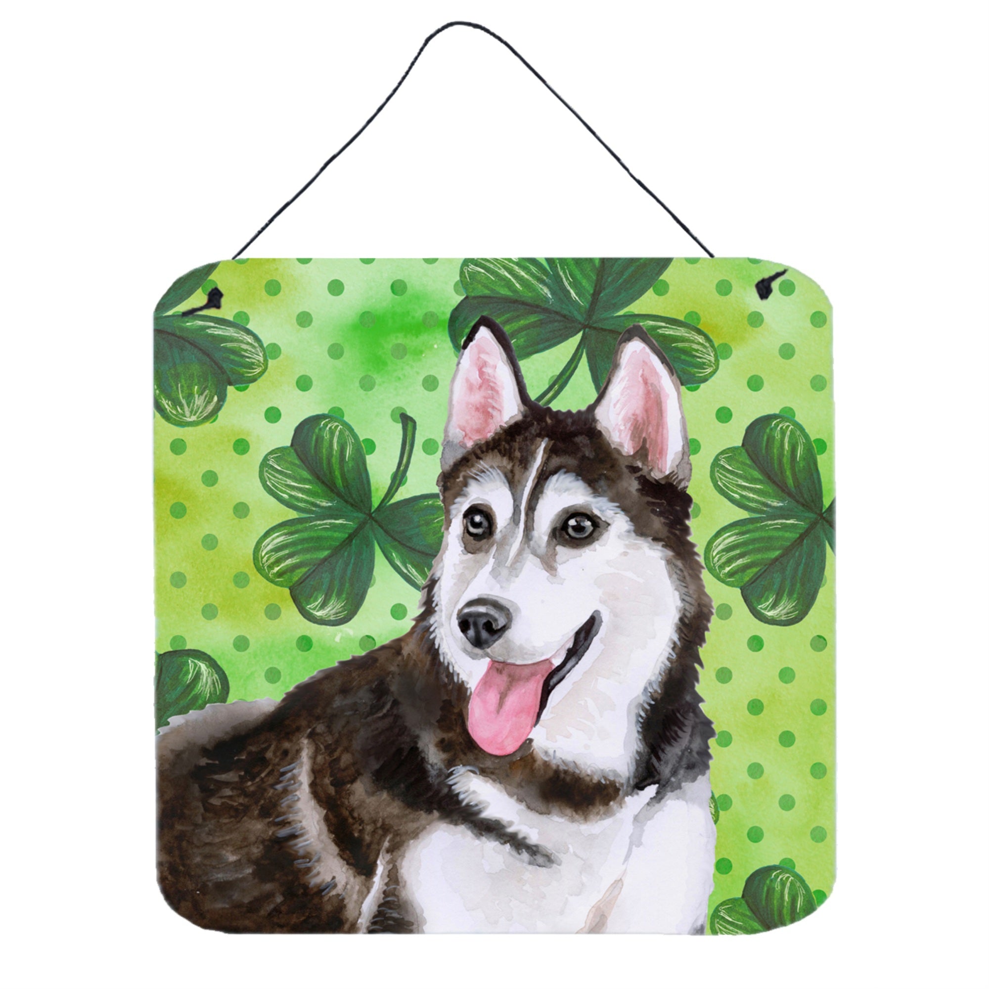 'Caroline'S Treasures Siberian Husky #2 Metal Print, 6H X 6W, St Patrick'S Day''