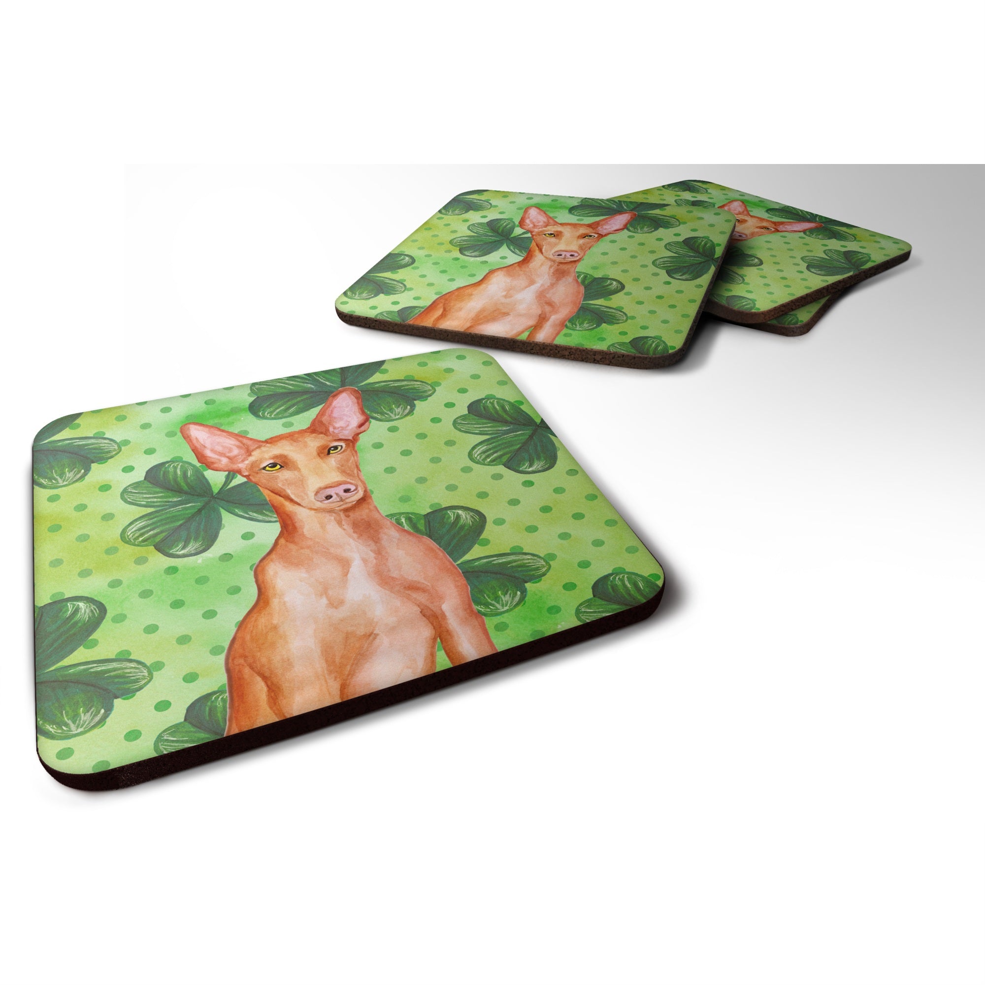 'Caroline'S Treasures Pharaoh Hound St Patrick'S Decorative Coasters, Multicolor''