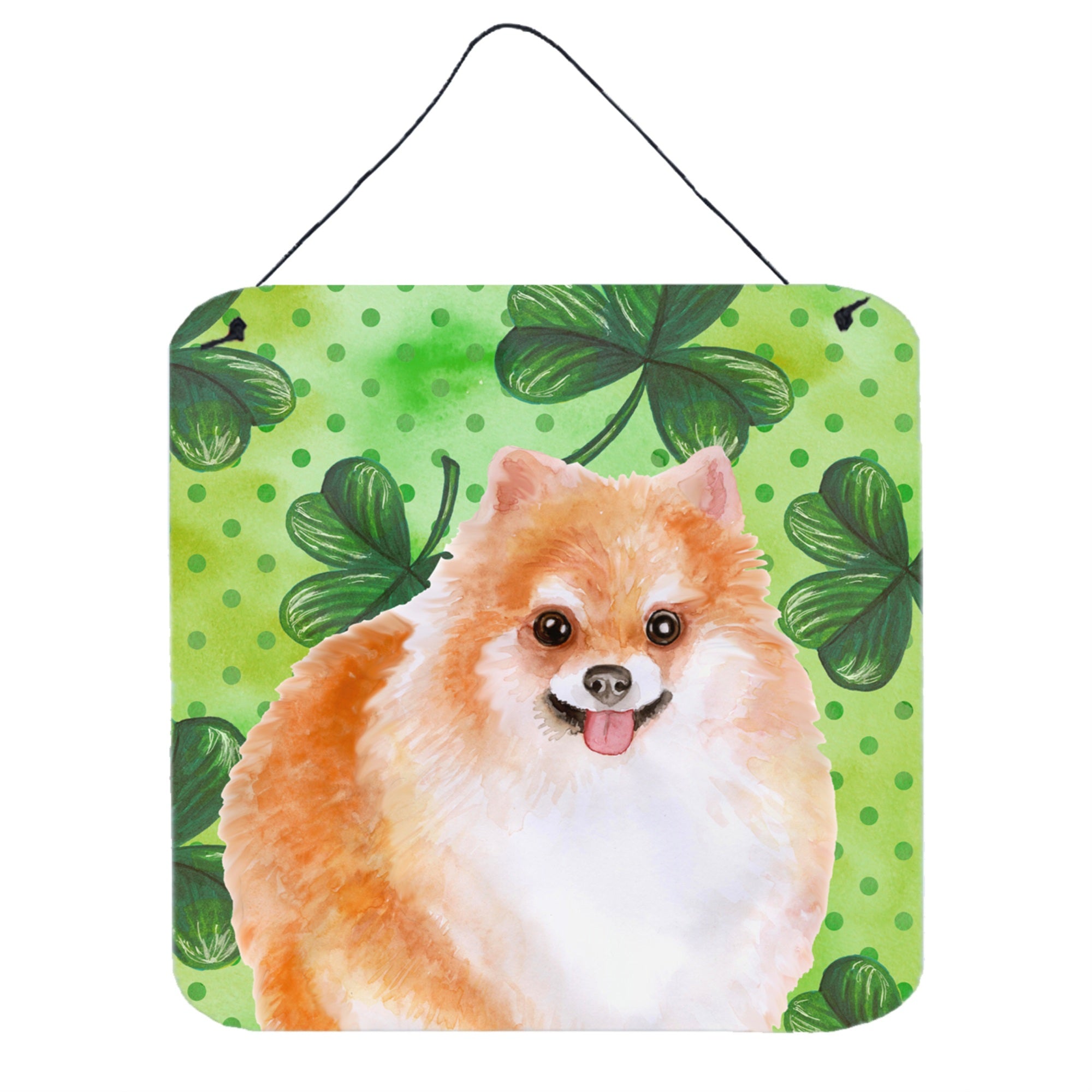 'Caroline'S Treasures Pomeranian #2 Metal Print, 6H X 6W, St Patrick'S Day''