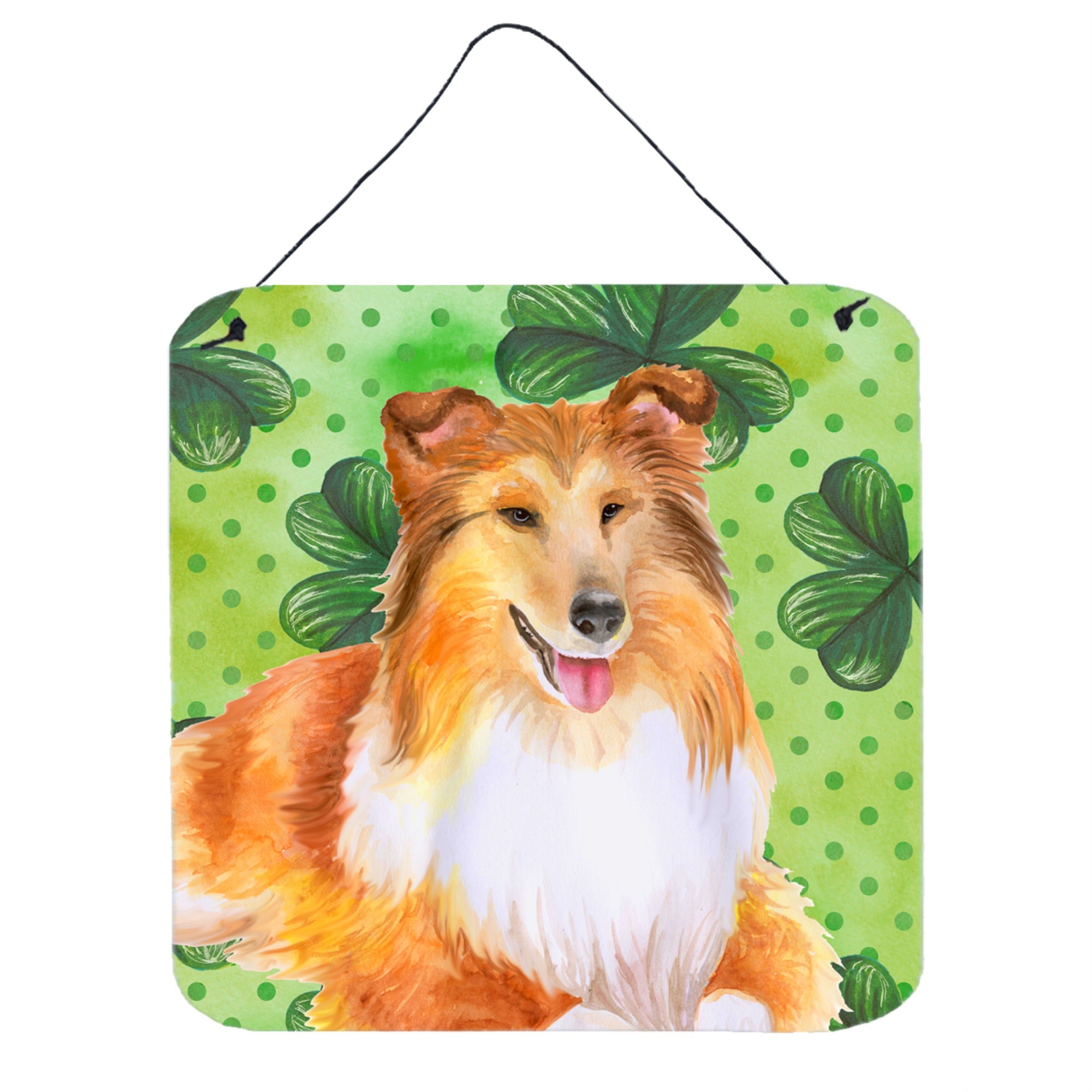 'Caroline'S Treasures Sheltie Metal Print, 6H X 6W, St Patrick'S Day''