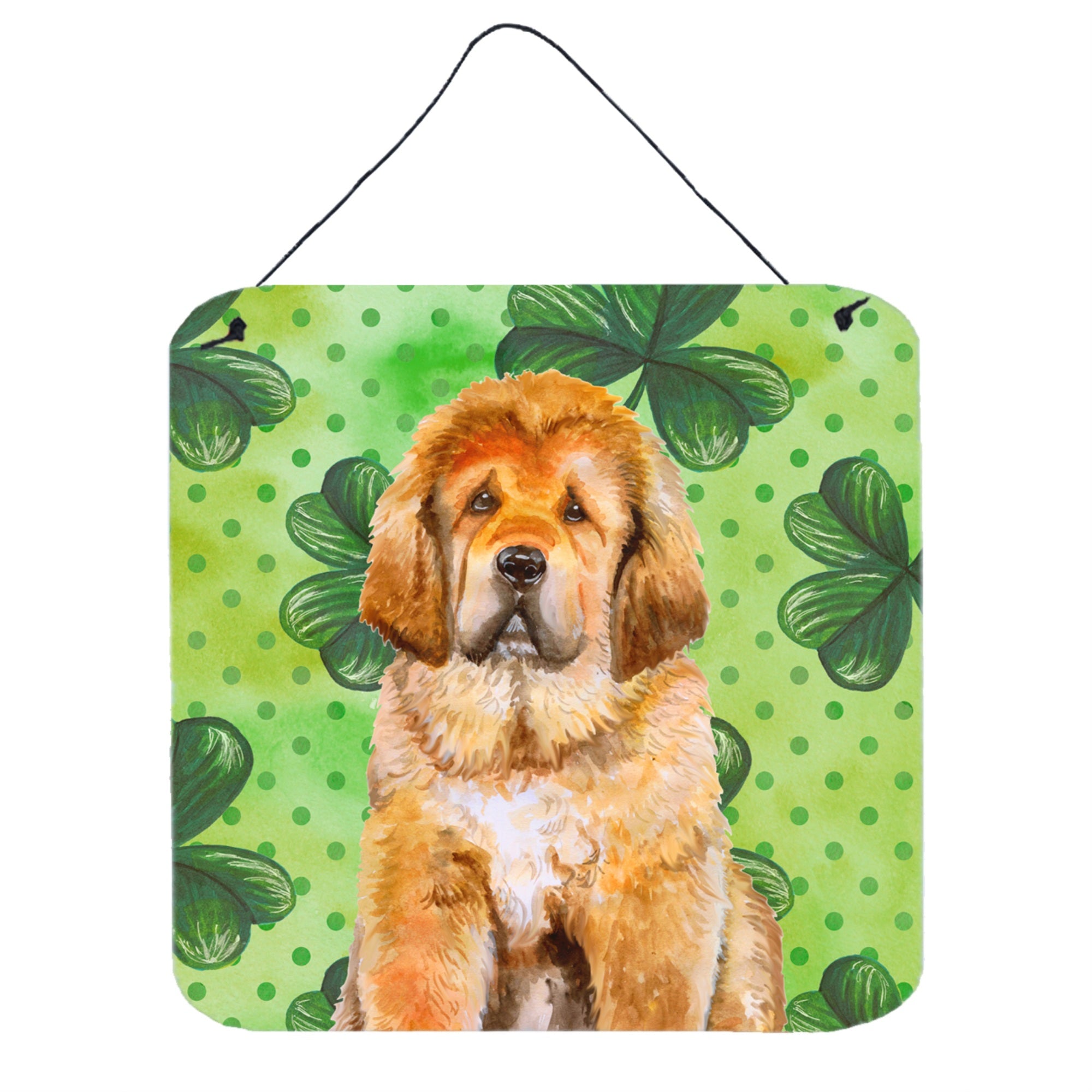 'Caroline'S Treasures Tibetan Mastiff Metal Print, 6H X 6W, St Patrick'S Day''