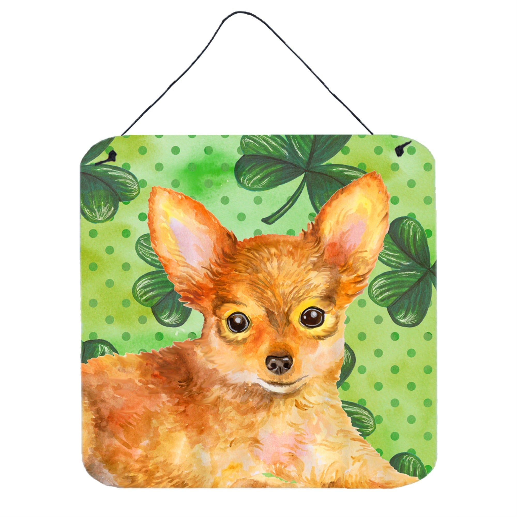 'Caroline'S Treasures Toy Terrier Metal Print, 6H X 6W, St Patrick'S Day''