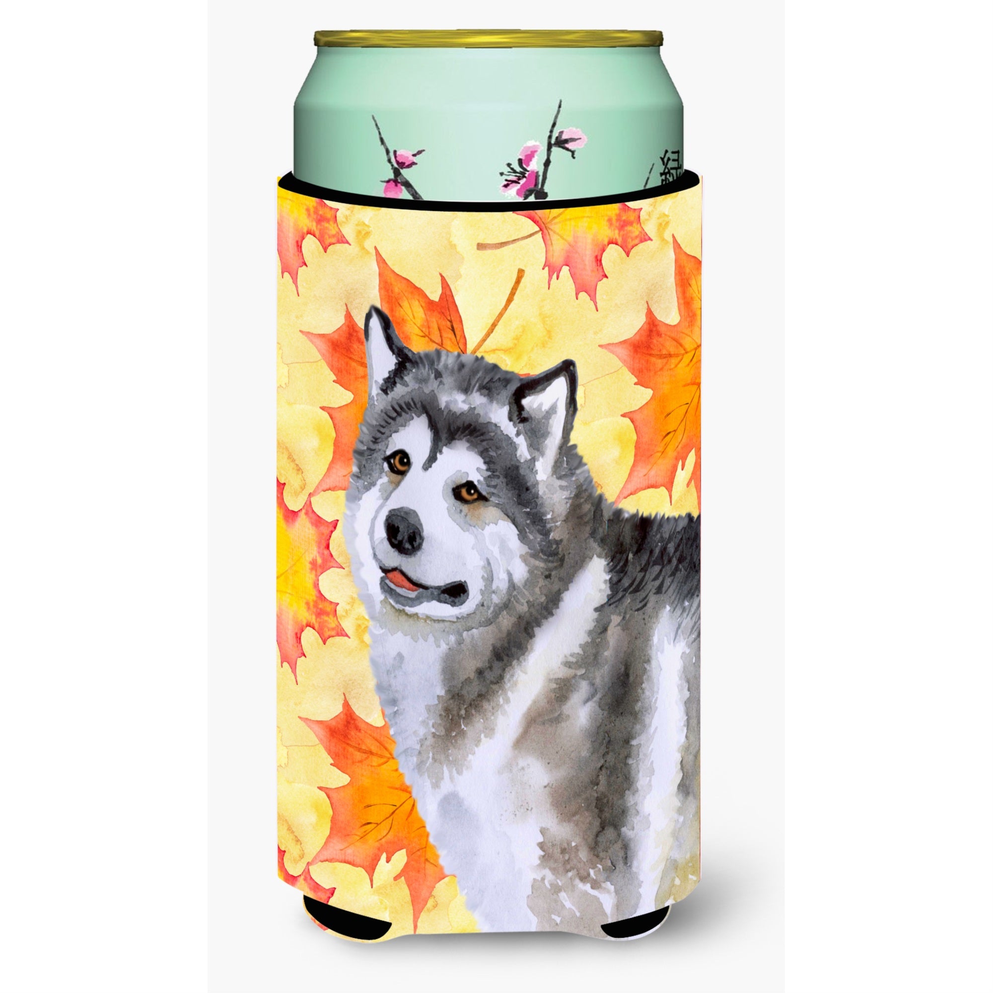 'Caroline'S Treasures Alaskan Malamute Fall Decorative Can Hugger, Tall Boy, Multicolor''
