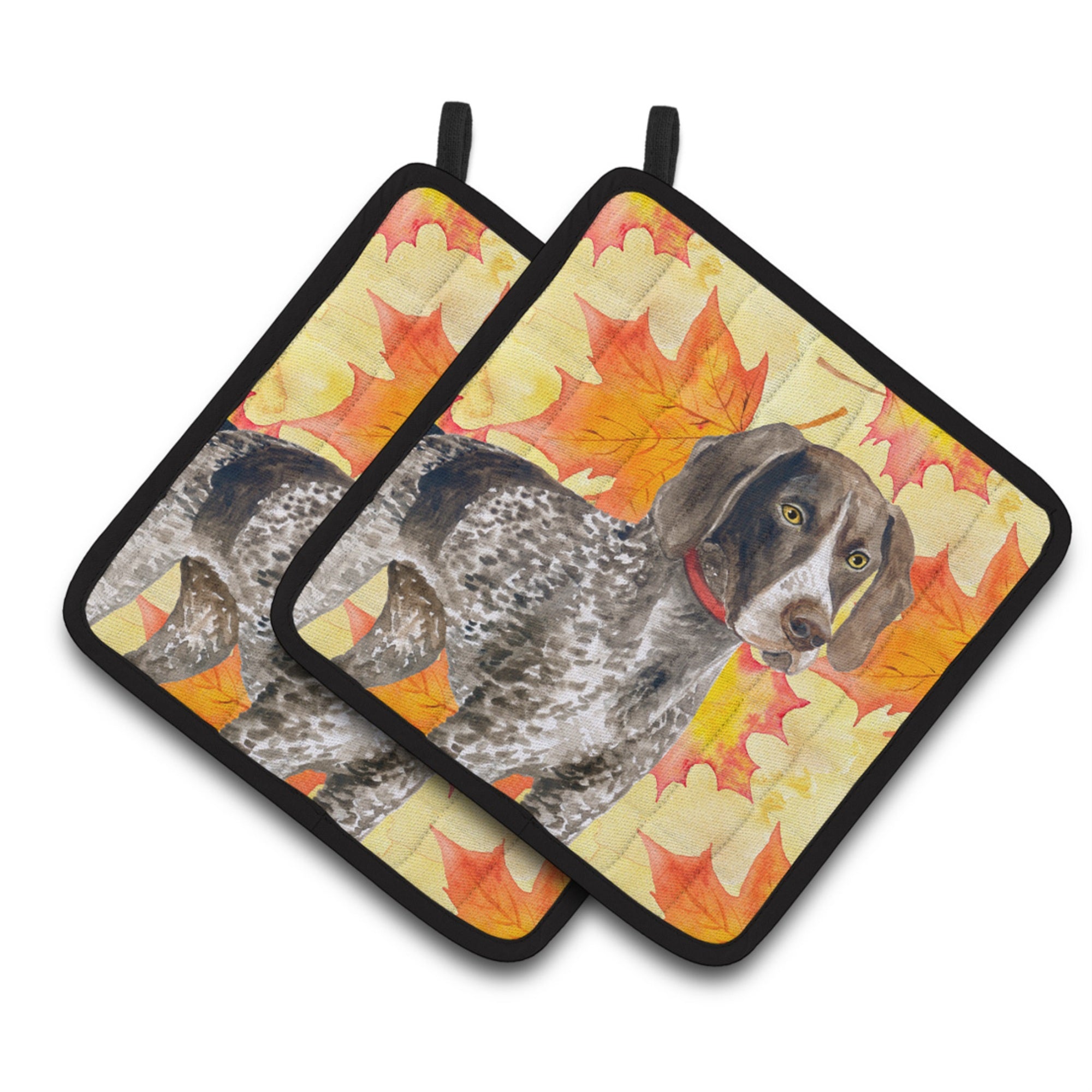 'Caroline'S Treasures German Shorthaired Pointer Decorated Pot Holder, 7.5H X 7.5W, Fall Leaves''