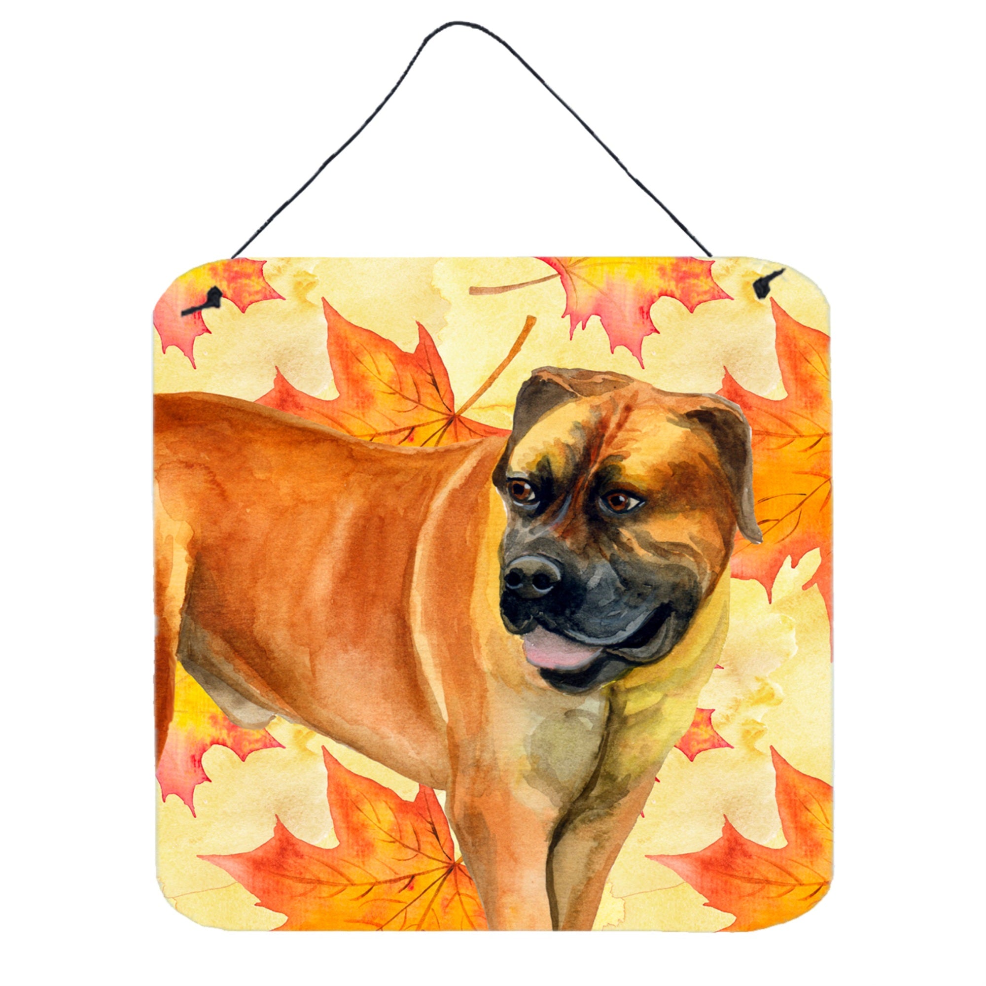 'Caroline'S Treasures Boerboel Mastiff Metal Print, 6H X 6W, Fall Leaves''