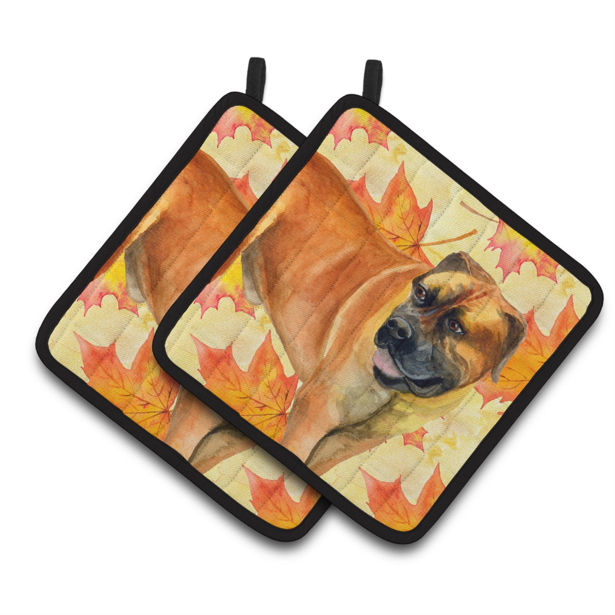 'Caroline'S Treasures Boerboel Mastiff Decorated Pot Holder, 7.5H X 7.5W, Fall Leaves''