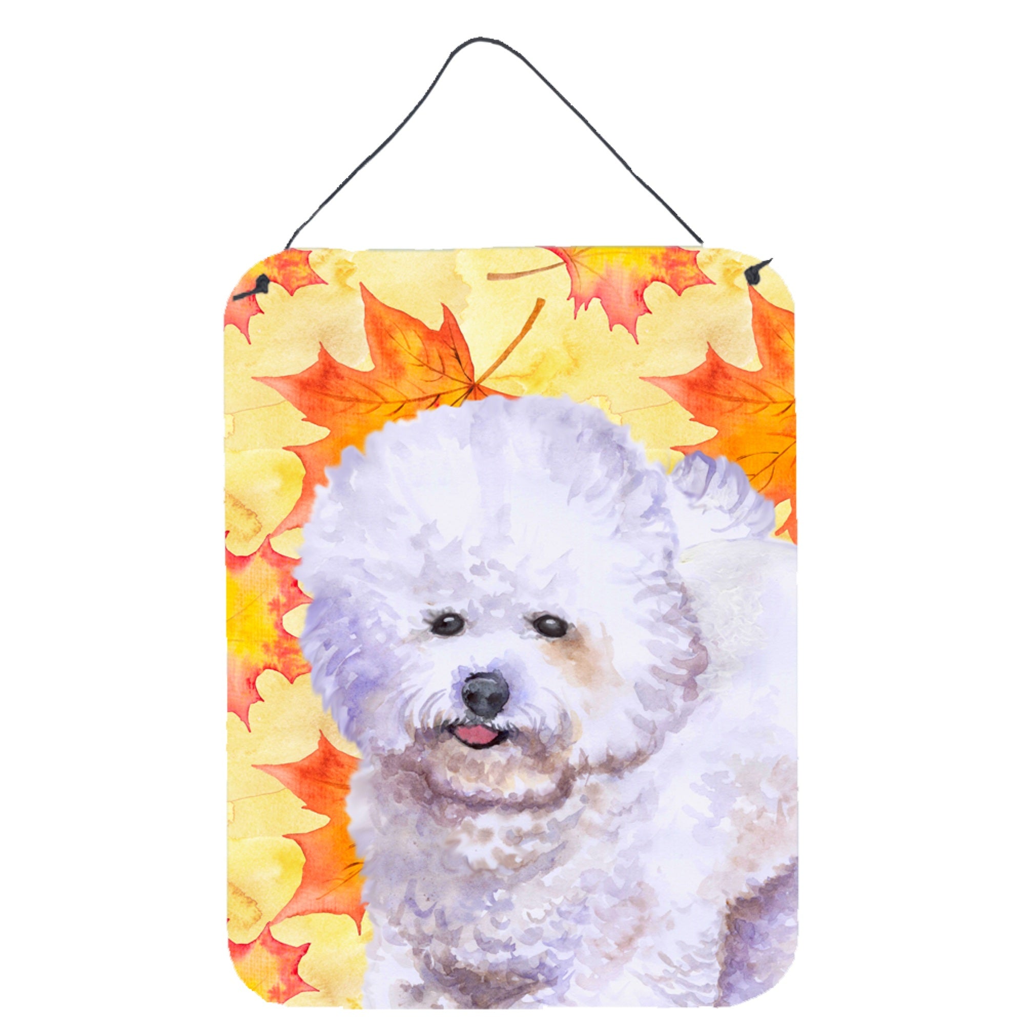 'Caroline'S Treasures Bichon Frise Fall Metal Print, 16'''' X 12'''', Multicolor''