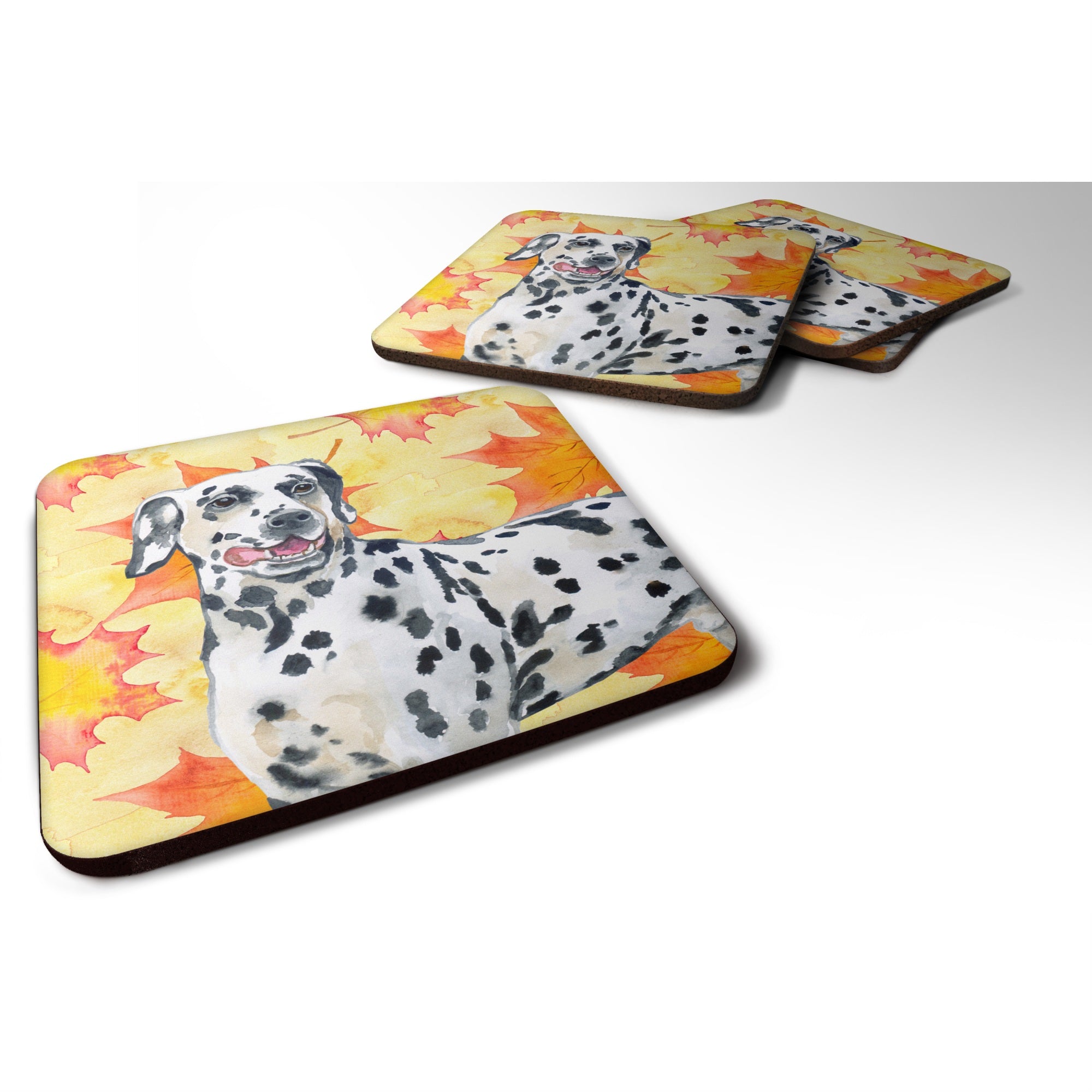 'Caroline'S Treasures Dalmatian Fall Decorative Coasters, Multicolor''