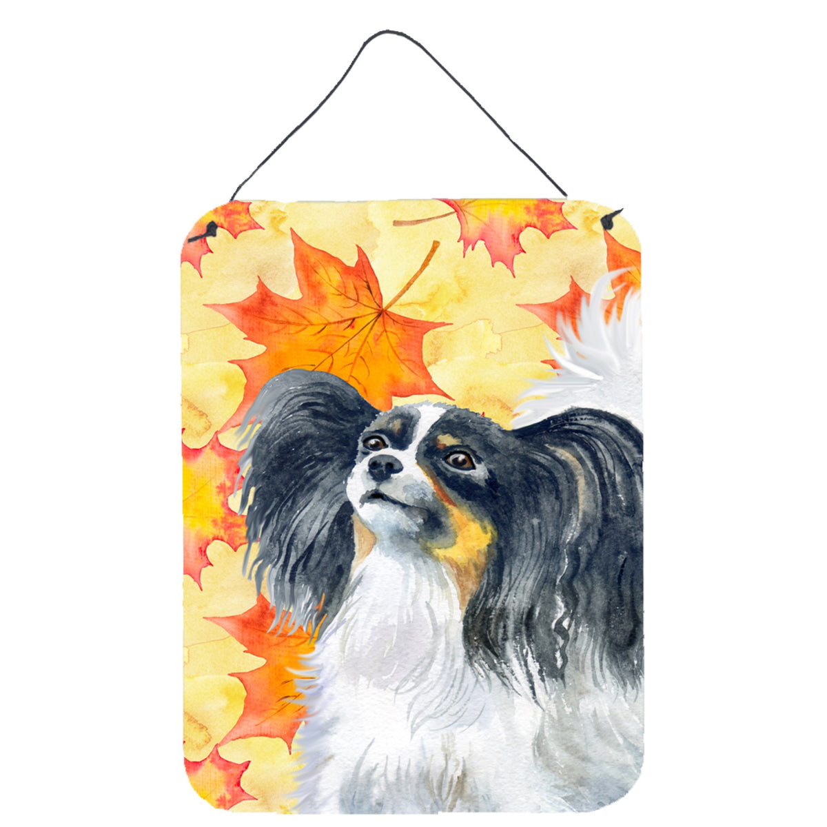 'Caroline'S Treasures Papillon Fall Metal Print, 16'''' X 12'''', Multicolor''