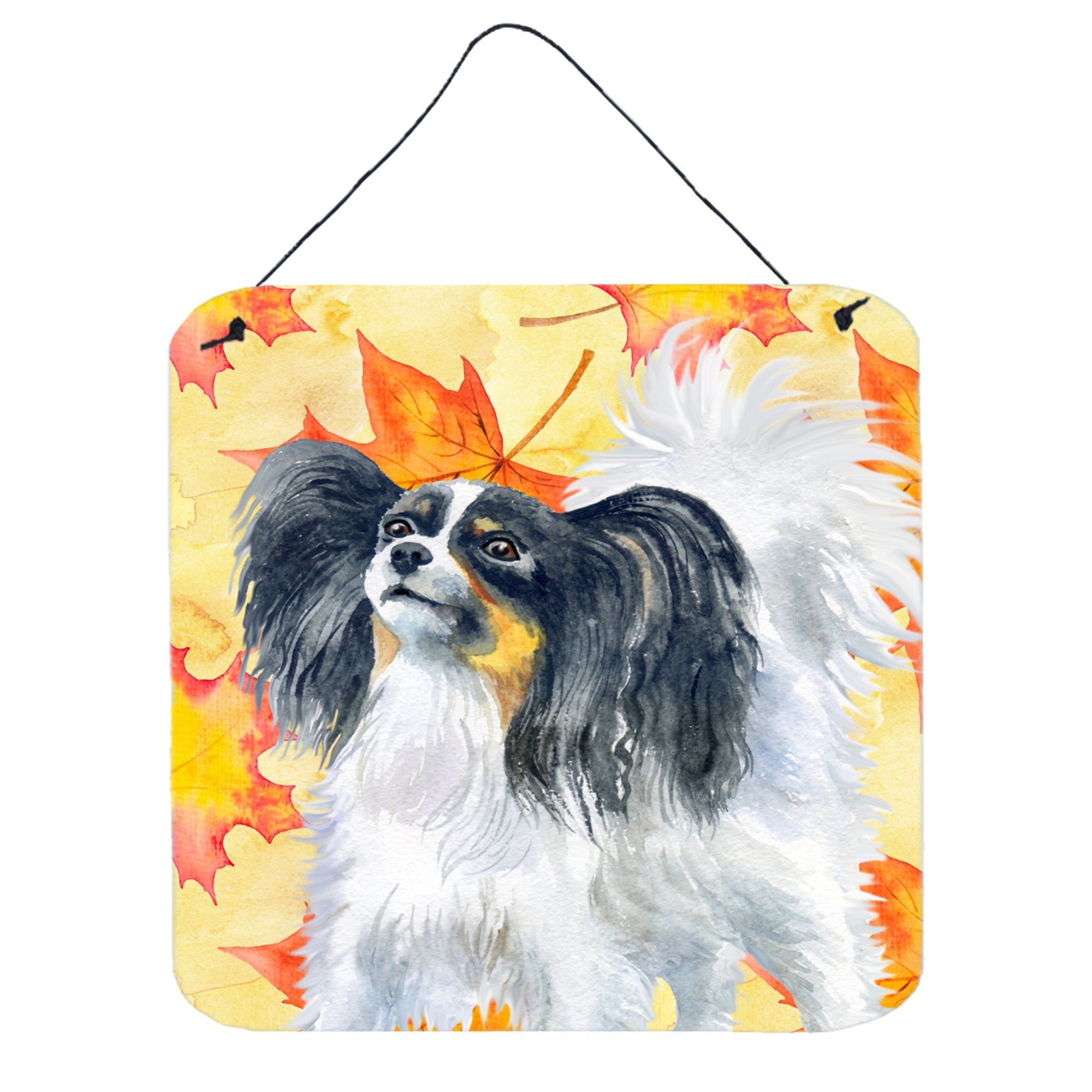 'Caroline'S Treasures Papillon Metal Print, 6H X 6W, Fall Leaves''