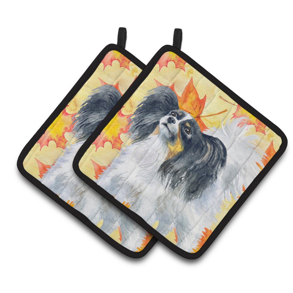 'Caroline'S Treasures Papillon Decorated Pot Holder, 7.5H X 7.5W, Fall Leaves''