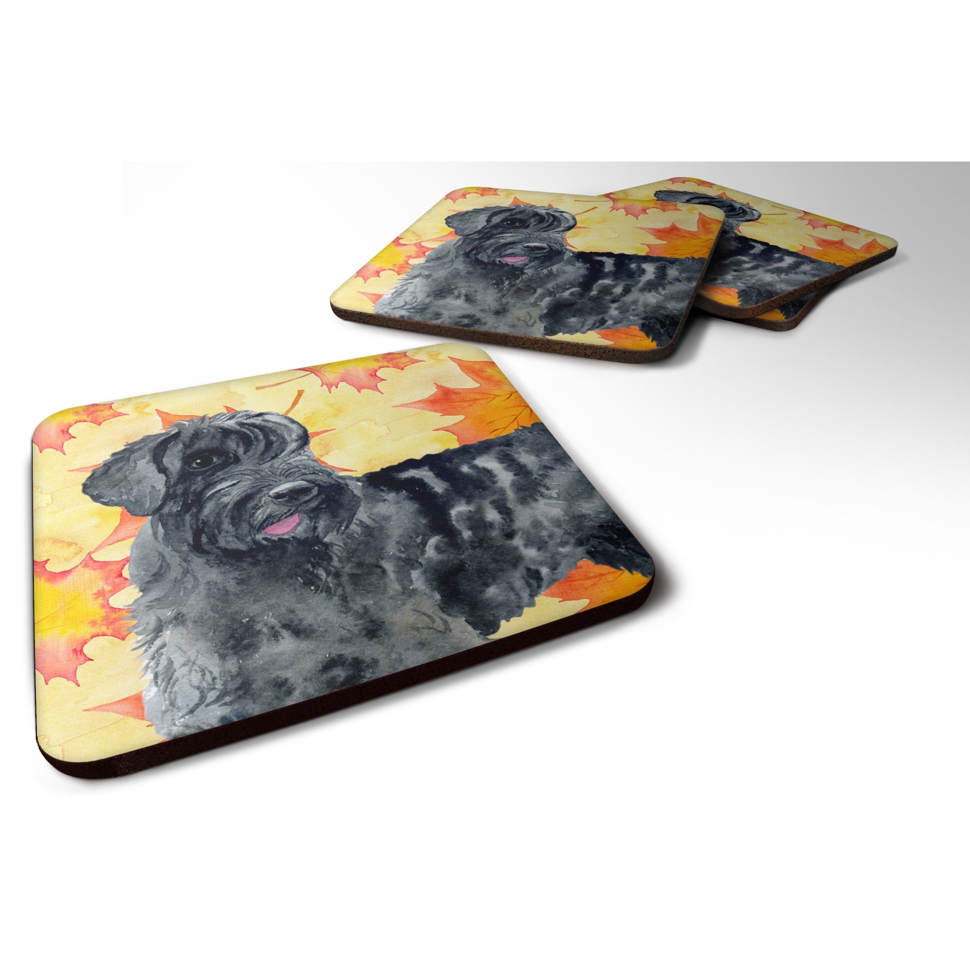 'Caroline'S Treasures Giant Schnauzer Fall Decorative Coasters, Multicolor''