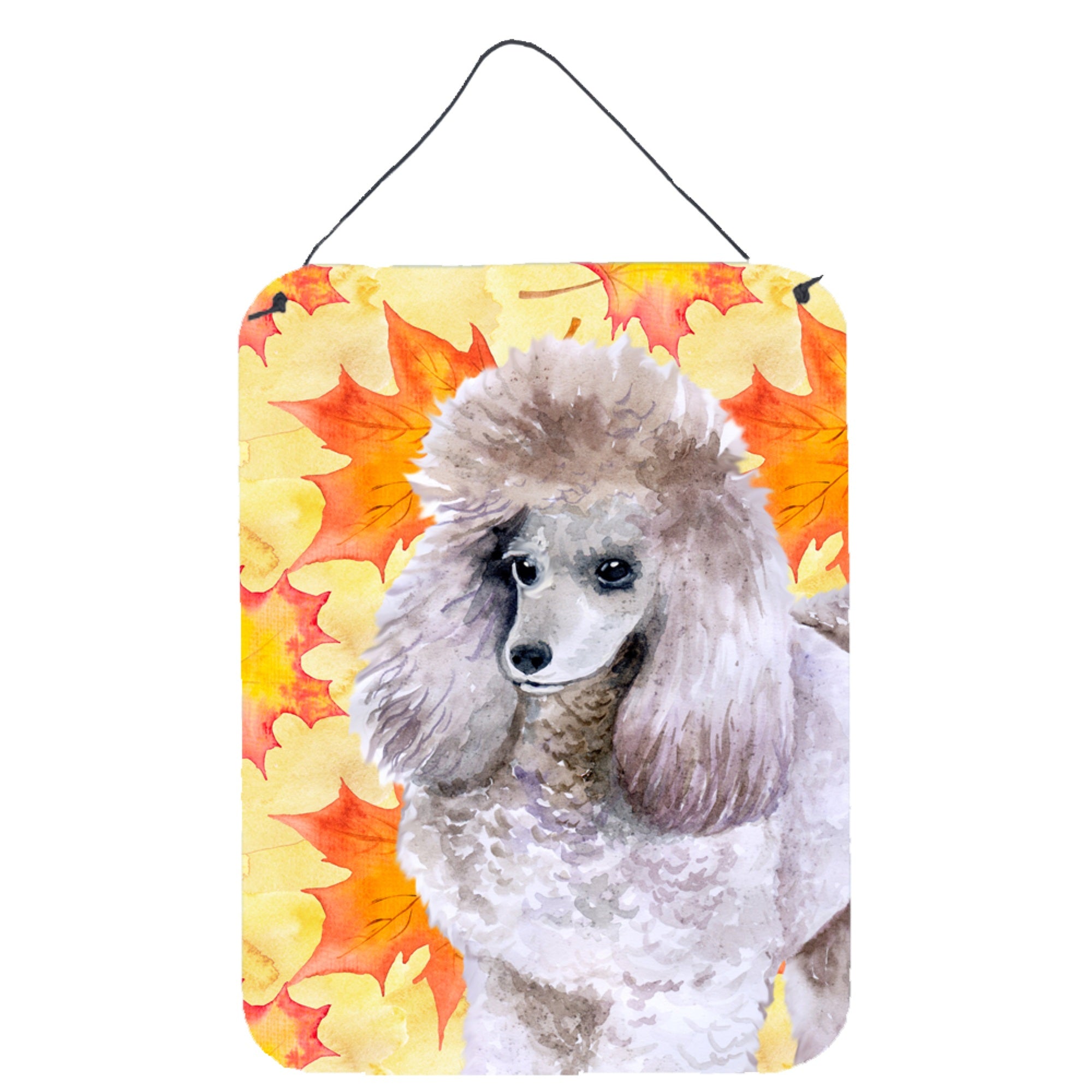'Caroline'S Treasures Poodle Fall Metal Print, 16'''' X 12'''', Multicolor''