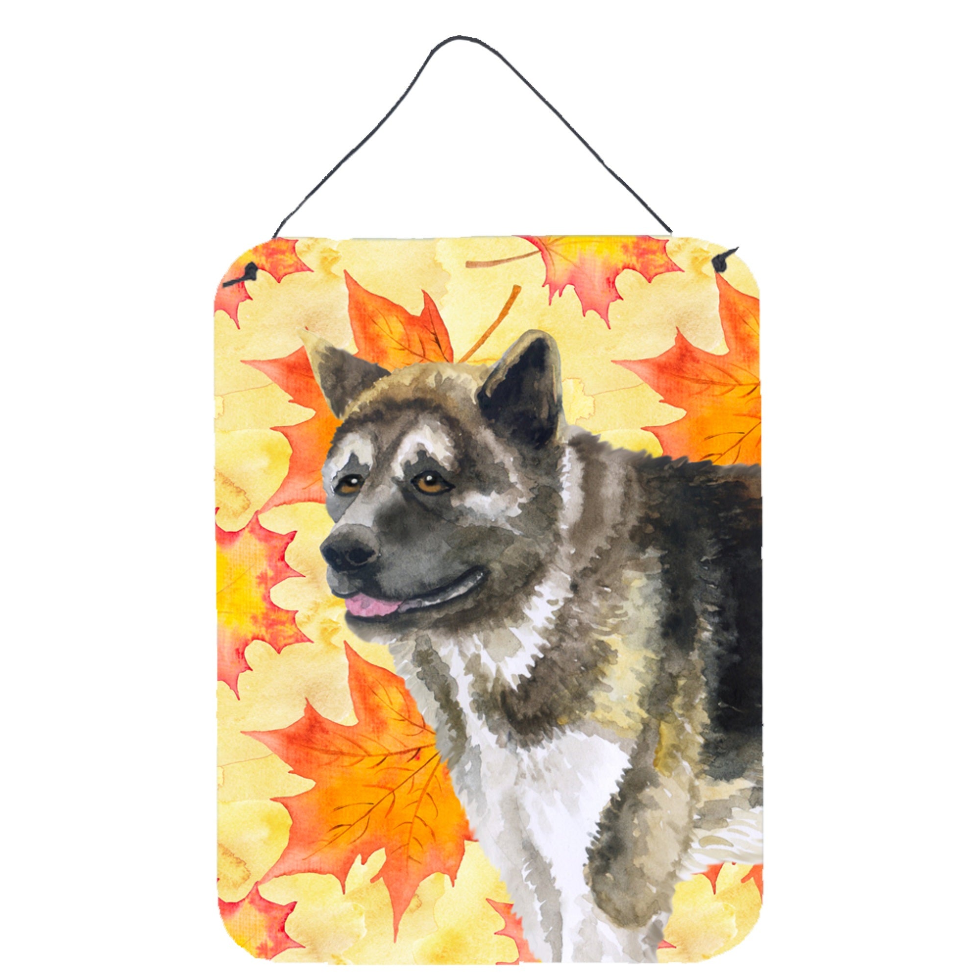 'Caroline'S Treasures American Akita Fall Metal Print, 16'''' X 12'''', Multicolor''