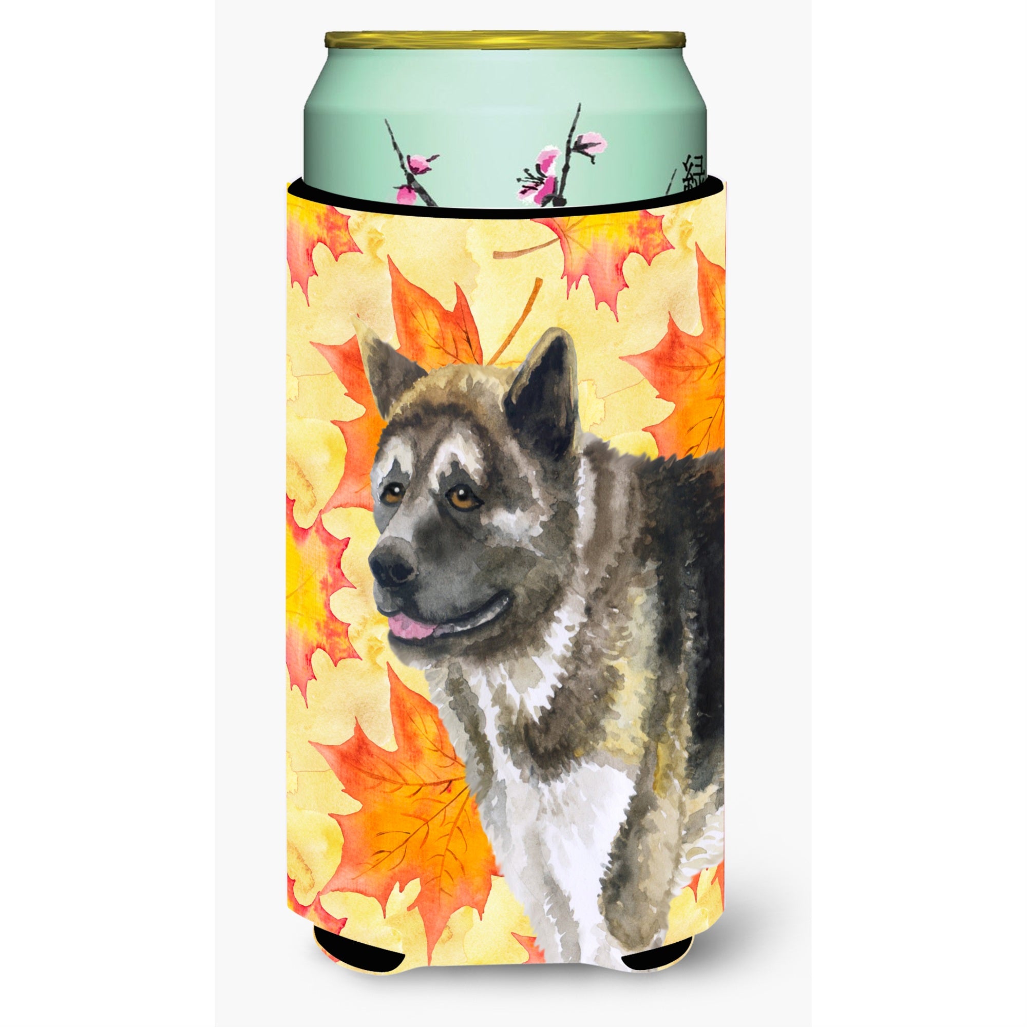 'Caroline'S Treasures American Akita Fall Decorative Can Hugger, Tall Boy, Multicolor''