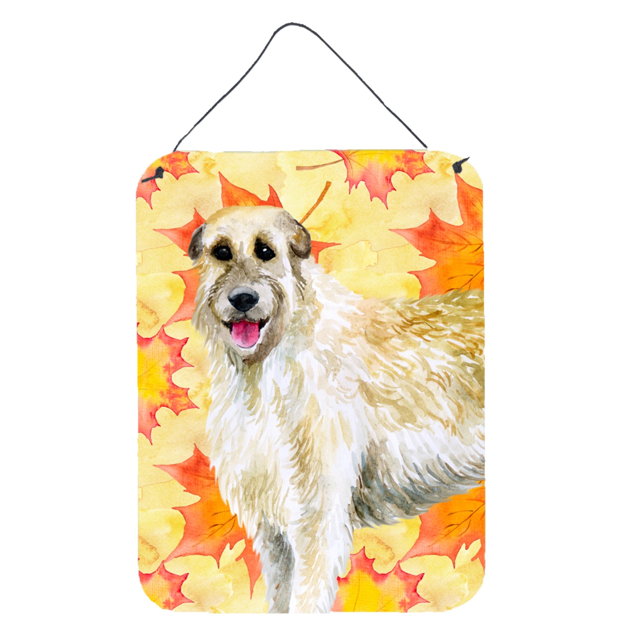 'Caroline'S Treasures Irish Wolfhound Fall Metal Print, 16'''' X 12'''', Multicolor''