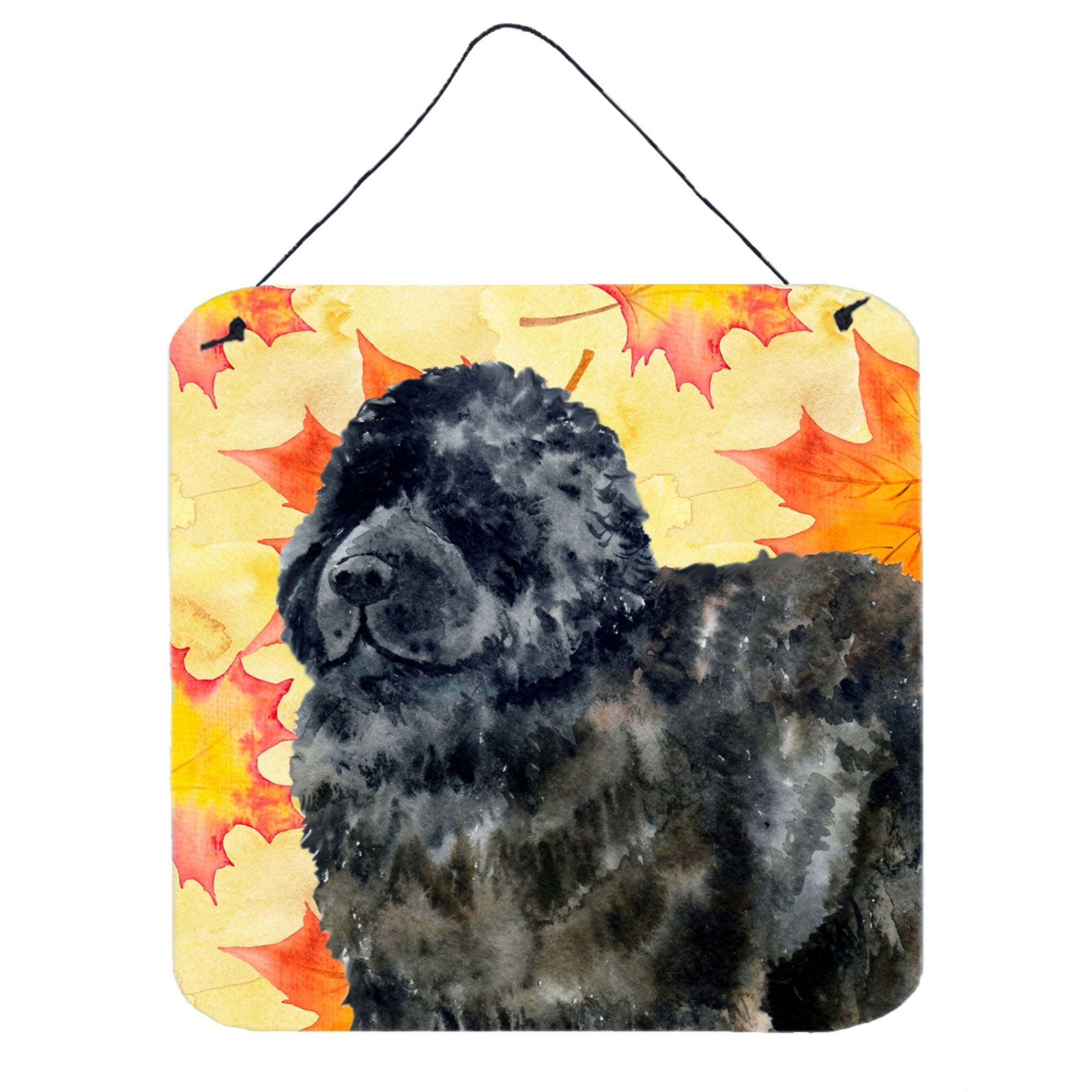 'Caroline'S Treasures Newfoundland Metal Print, 6H X 6W, Fall Leaves''