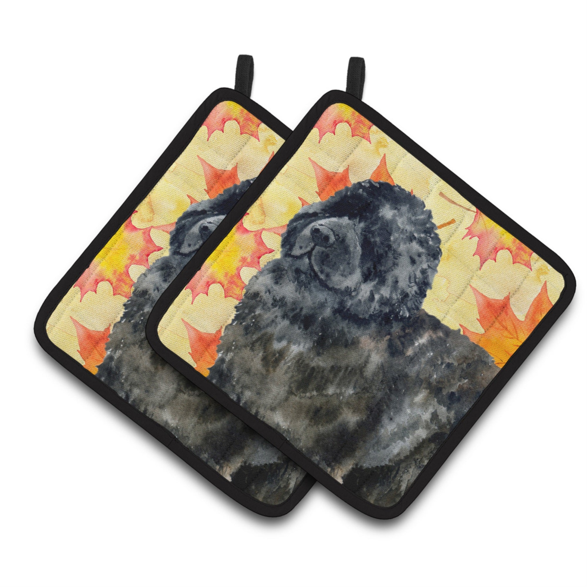 'Caroline'S Treasures Newfoundland Decorated Pot Holder, 7.5H X 7.5W, Fall Leaves''