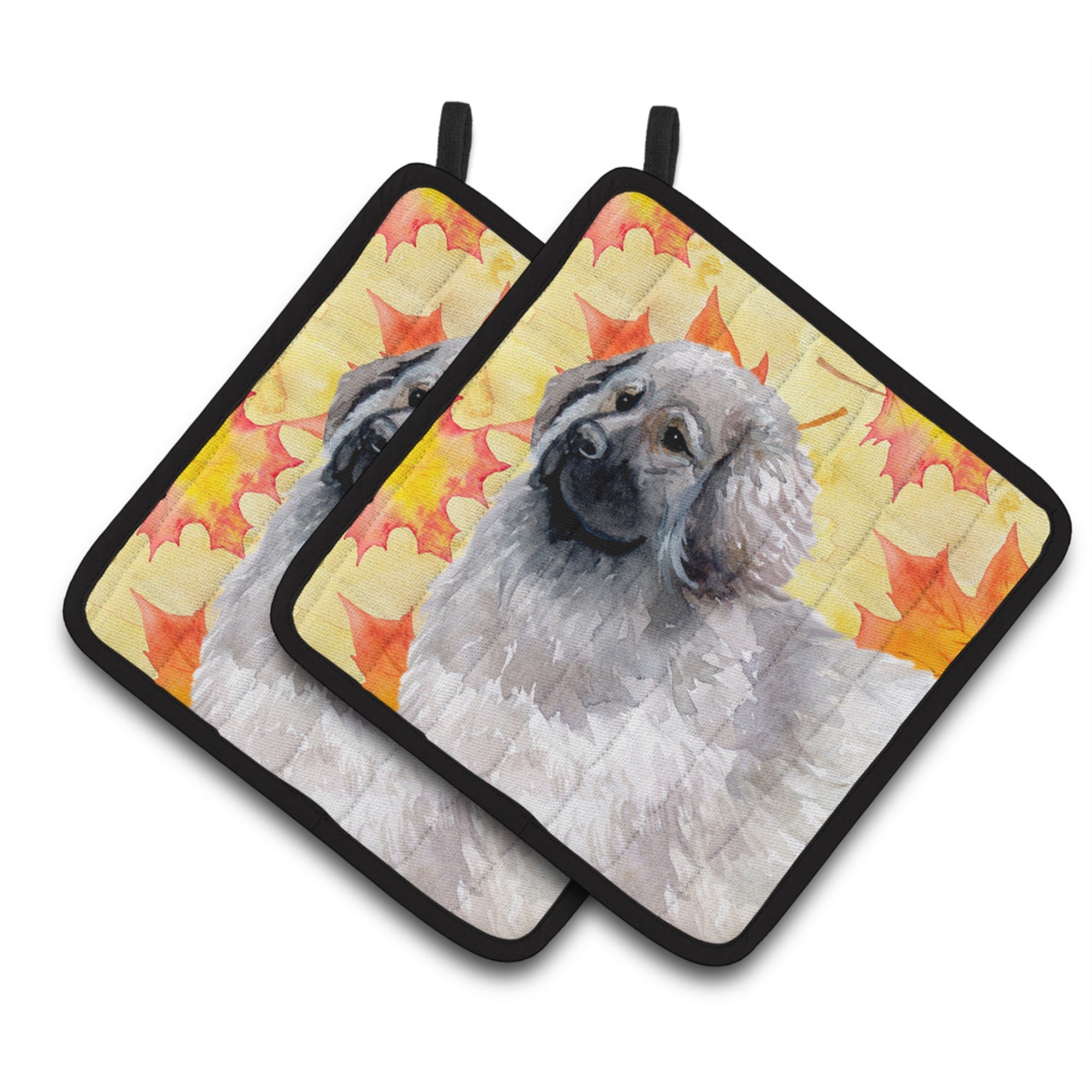 'Caroline'S Treasures Moscow Watchdog Decorated Pot Holder, 7.5H X 7.5W, Fall Leaves''