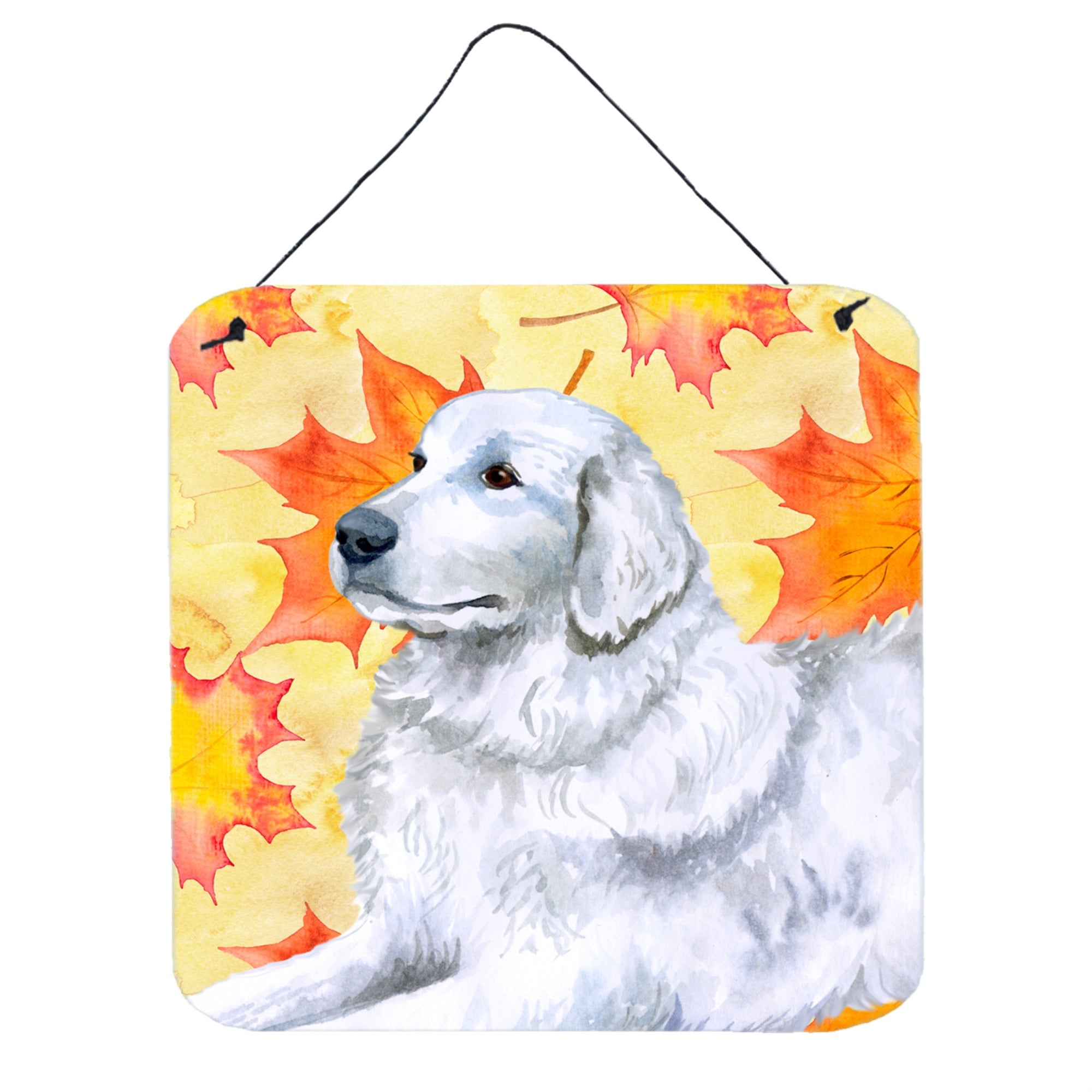 'Caroline'S Treasures Maremma Sheepdog Metal Print, 6H X 6W, Fall Leaves''