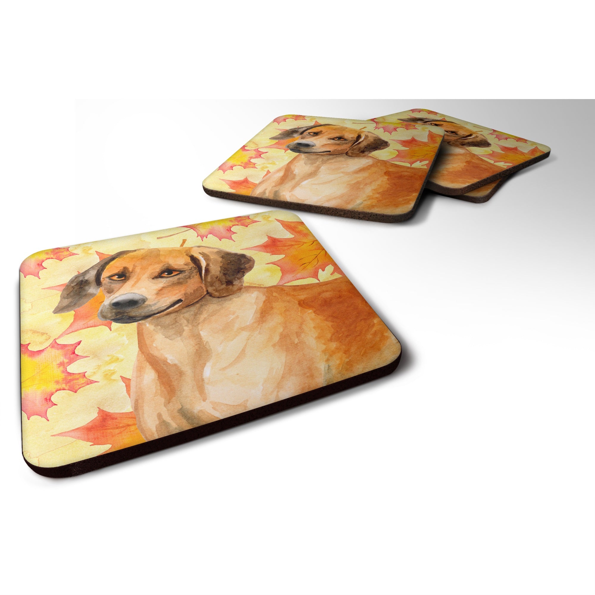 'Caroline'S Treasures Rhodesian Ridgeback Fall Decorative Coasters, Multicolor''