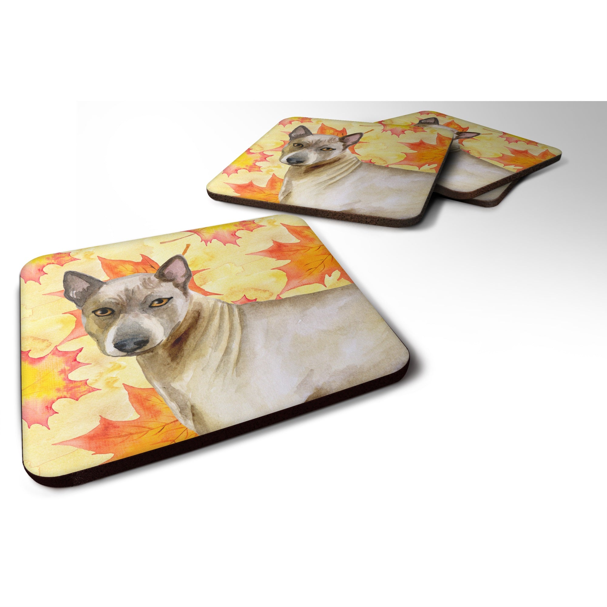 'Caroline'S Treasures Thai Ridgeback Fall Decorative Coasters, Multicolor''