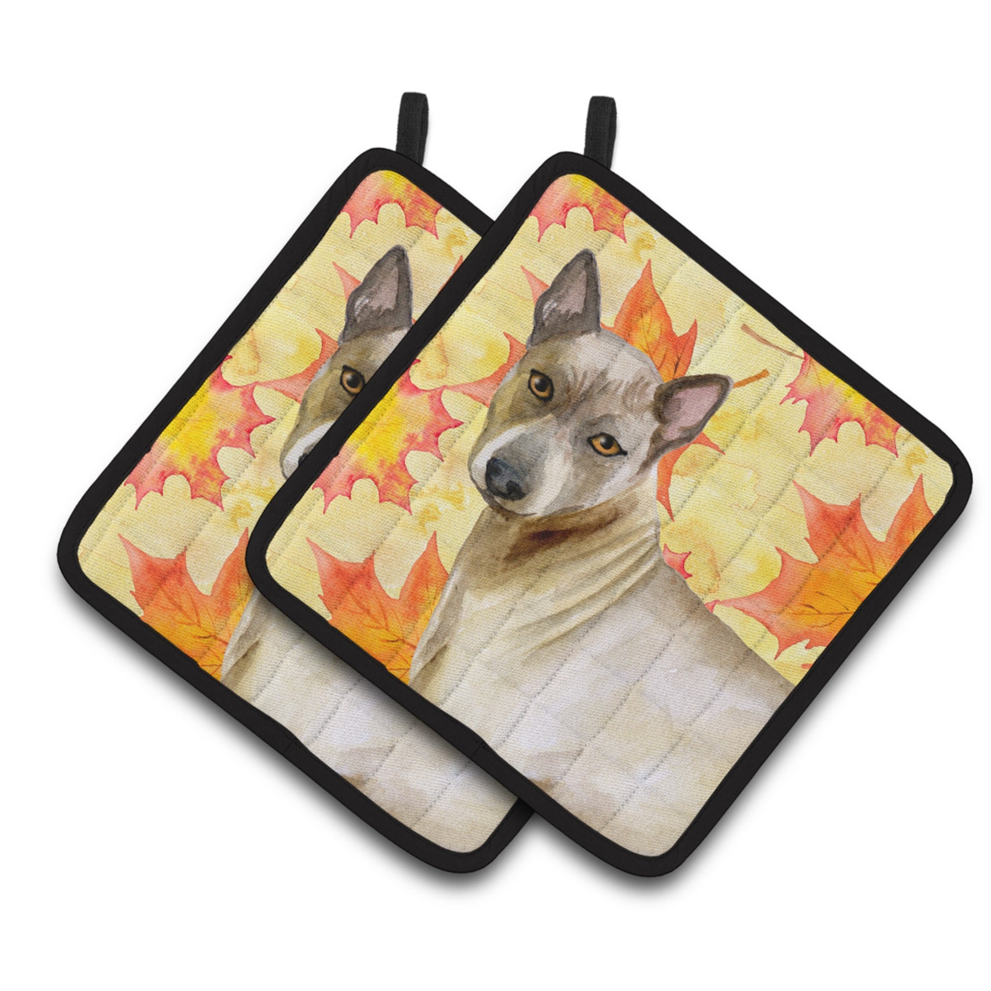 'Caroline'S Treasures Thai Ridgeback Decorated Pot Holder, 7.5H X 7.5W, Fall Leaves''