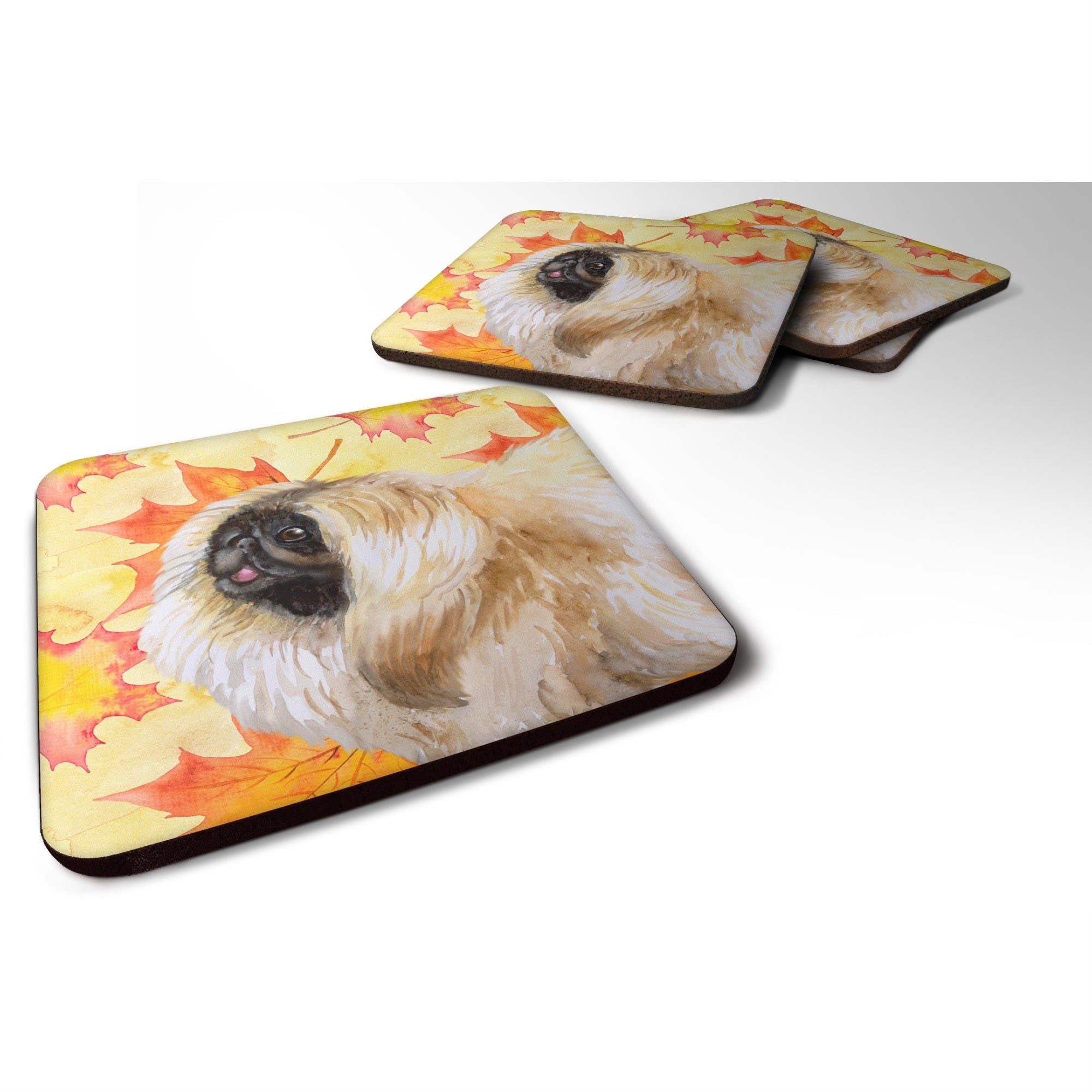 'Caroline'S Treasures Pekingese Fall Decorative Coasters, Multicolor''