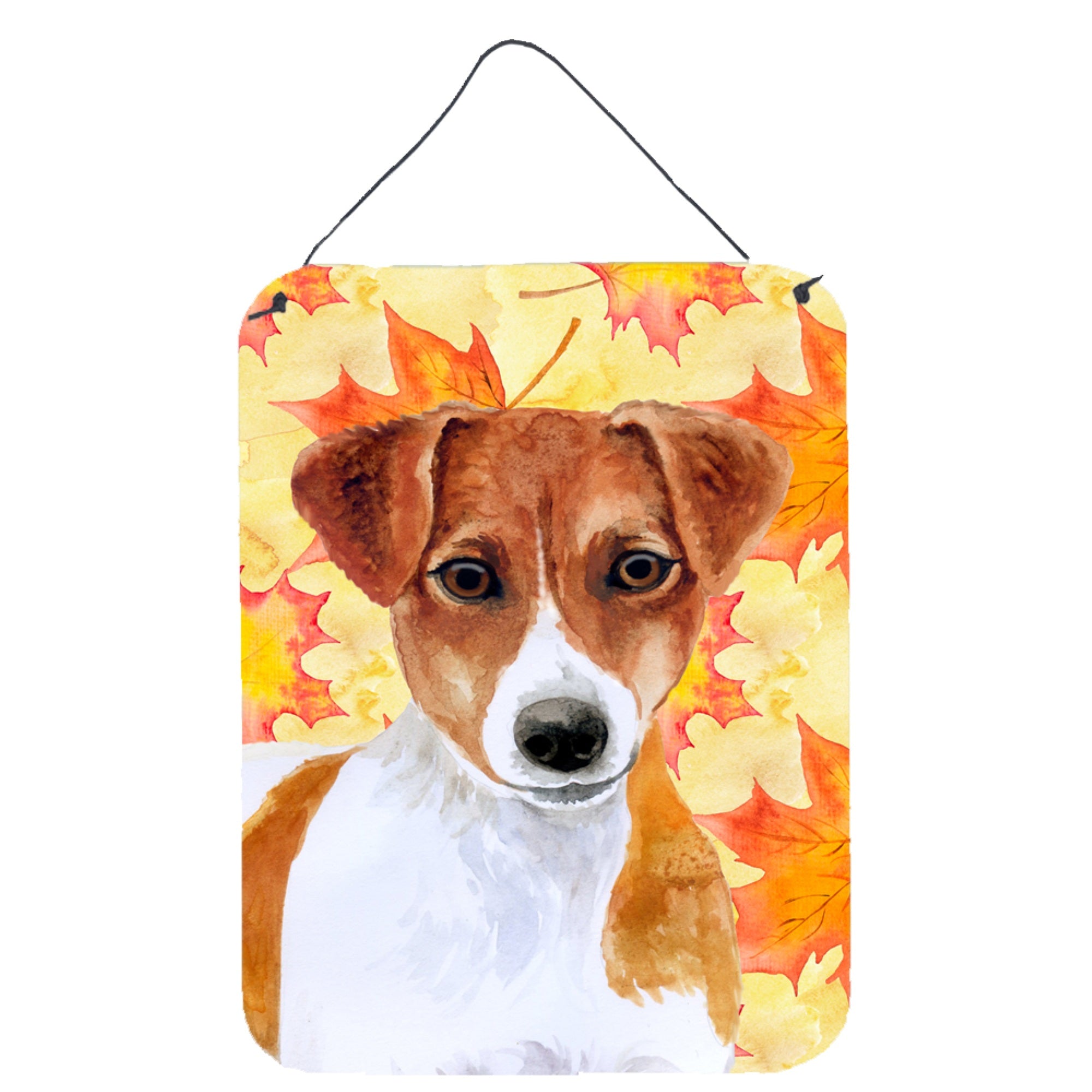 'Caroline'S Treasures Jack Russell Terrier Fall Metal Print, 16'''' X 12'''', Multicolor''
