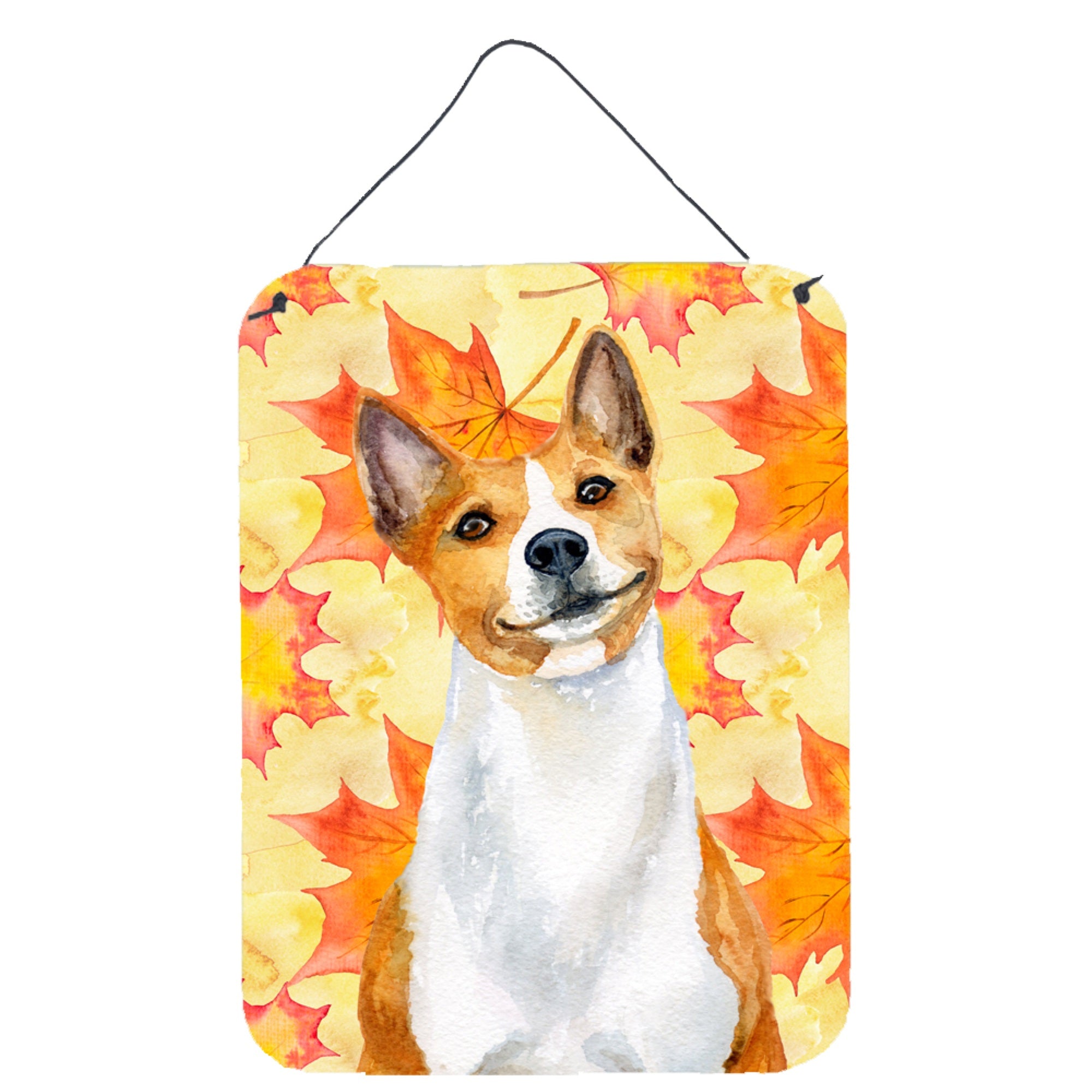 'Caroline'S Treasures Basenji Fall Metal Print, 16'''' X 12'''', Multicolor''