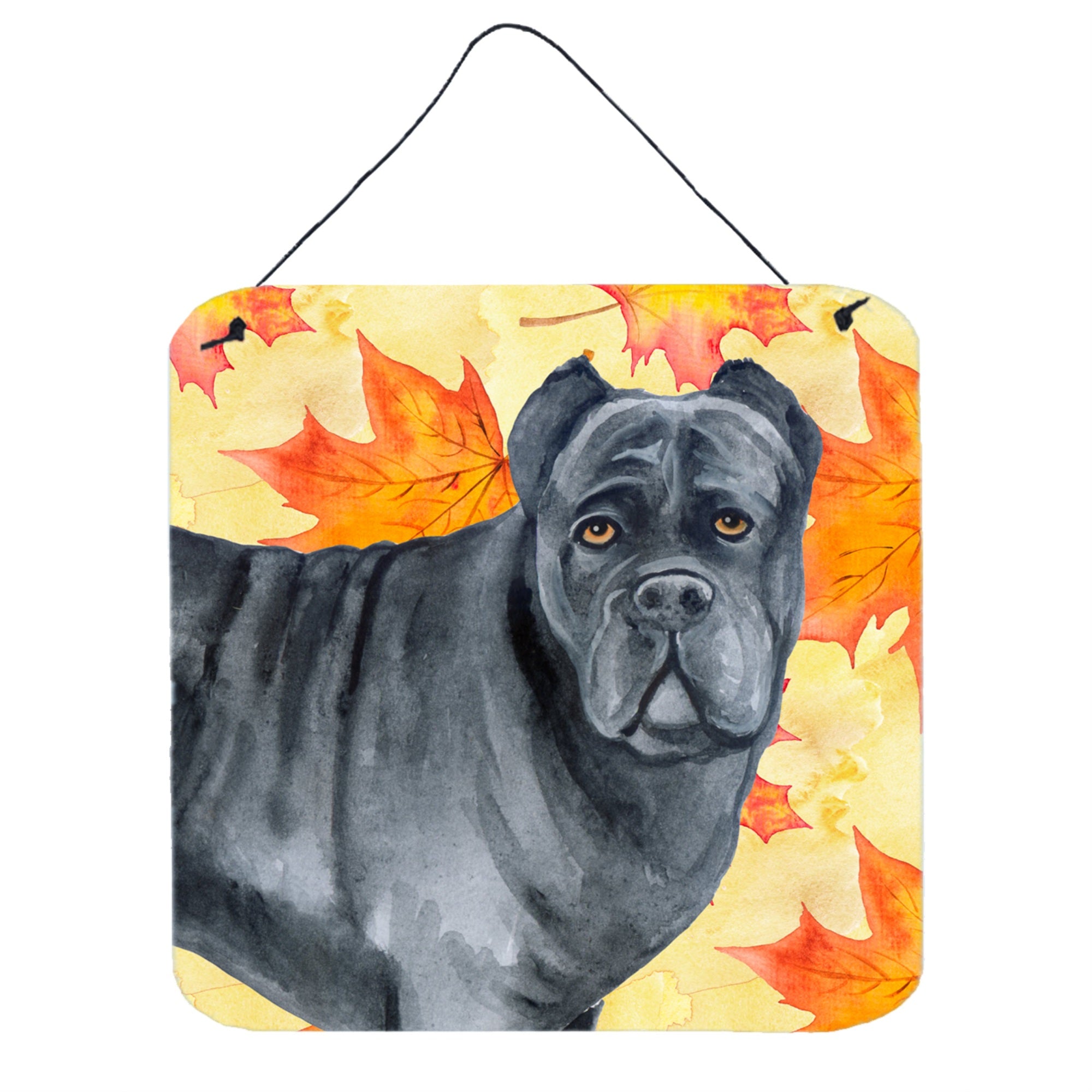 'Caroline'S Treasures Cane Corso Metal Print, 6H X 6W, Fall Leaves''