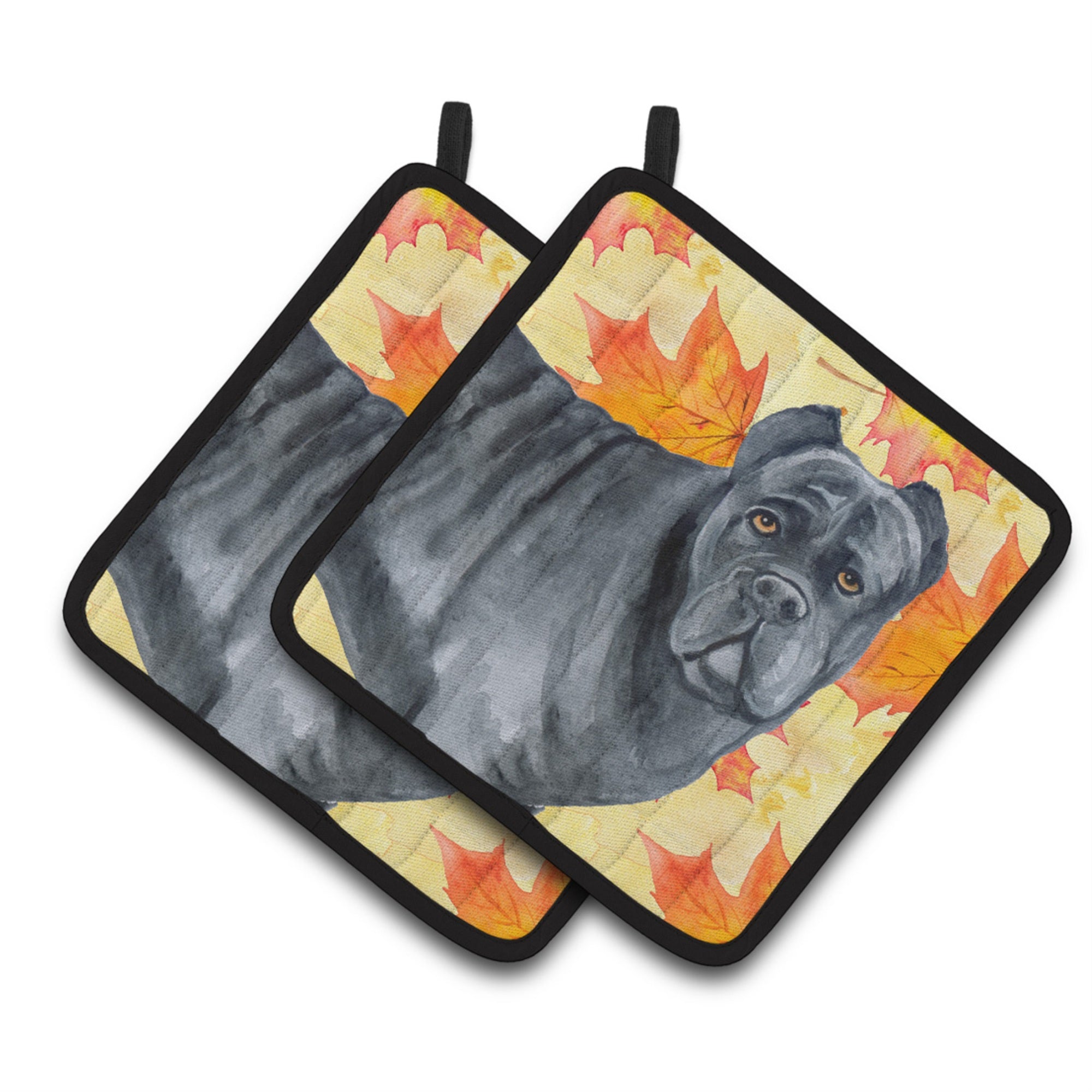'Caroline'S Treasures Cane Corso Decorated Pot Holder, 7.5H X 7.5W, Fall Leaves''