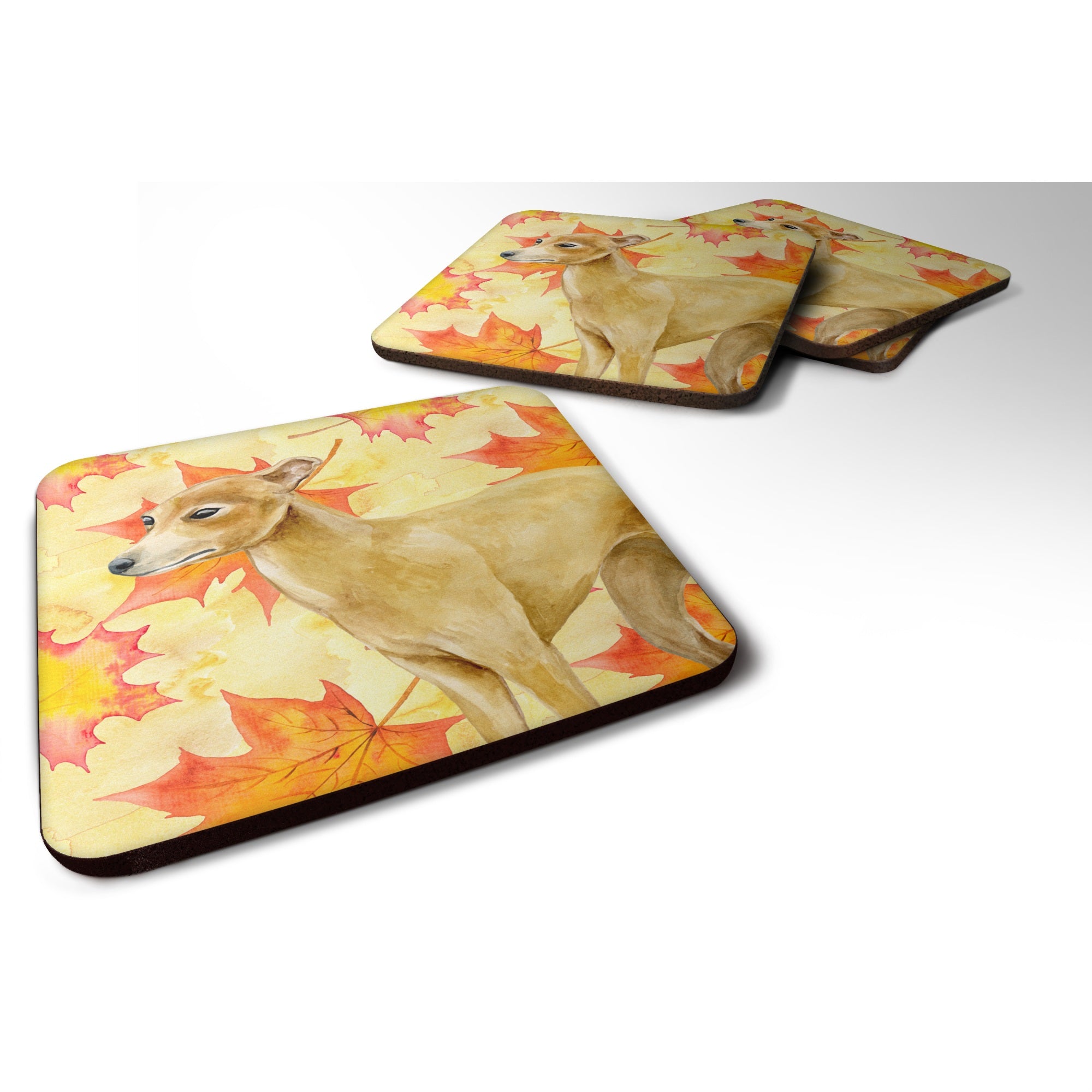 'Caroline'S Treasures Italian Greyhound Fall Decorative Coasters, Multicolor''