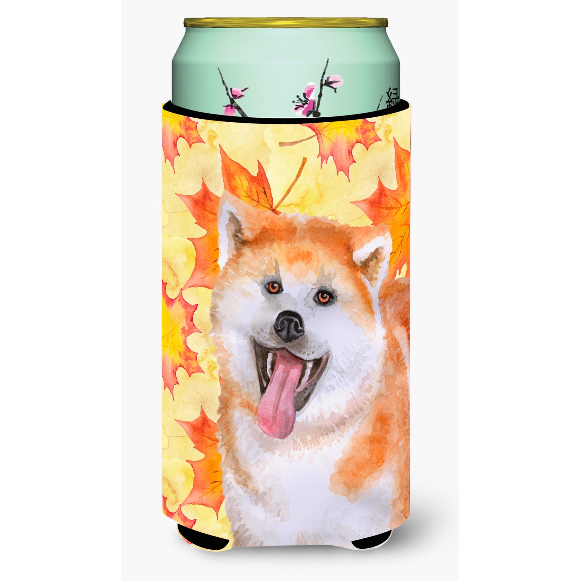 'Caroline'S Treasures Akita Fall Decorative Can Hugger, Tall Boy, Multicolor''