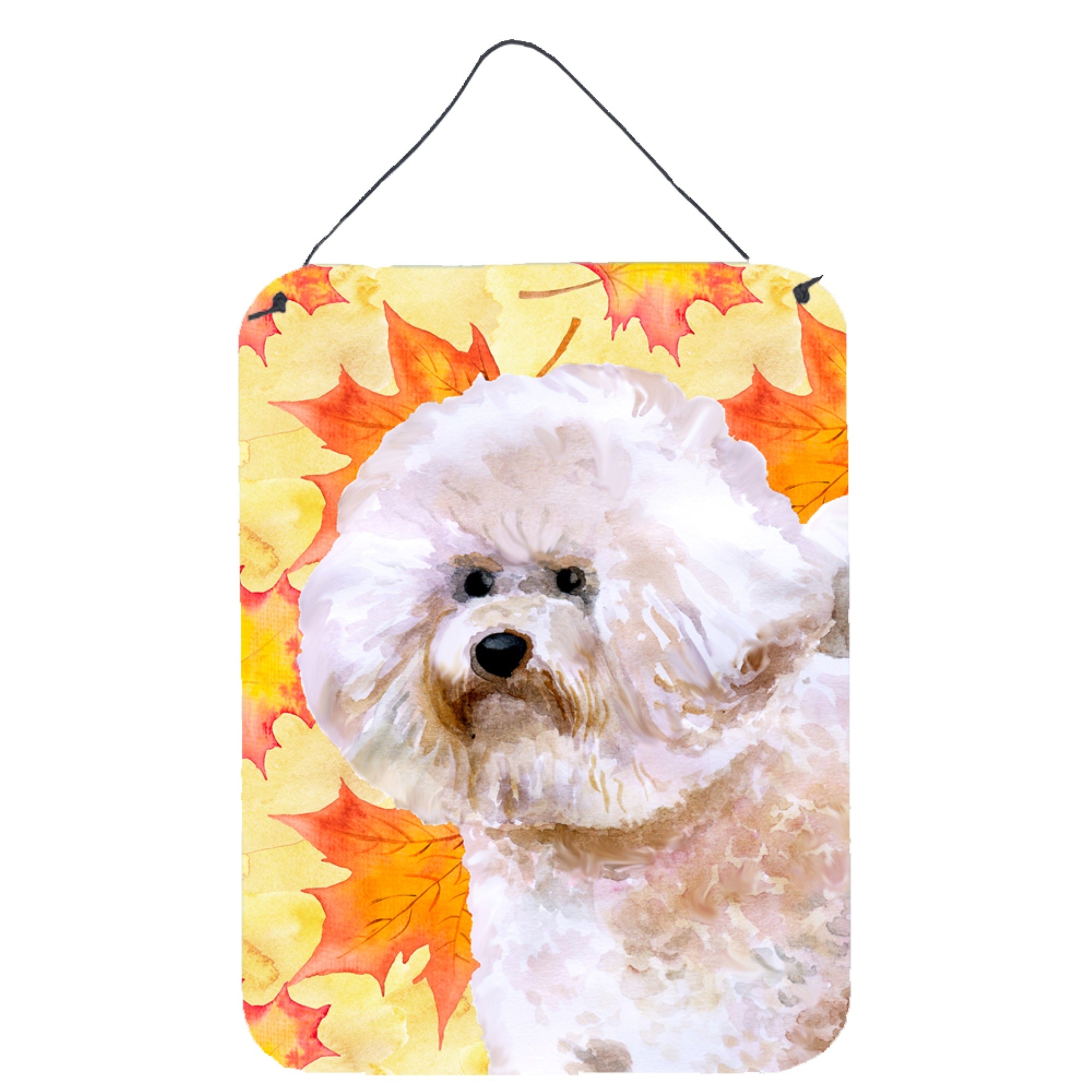 'Caroline'S Treasures Bichon Frise #2 Fall Metal Print, 16'''' X 12'''', Multicolor''
