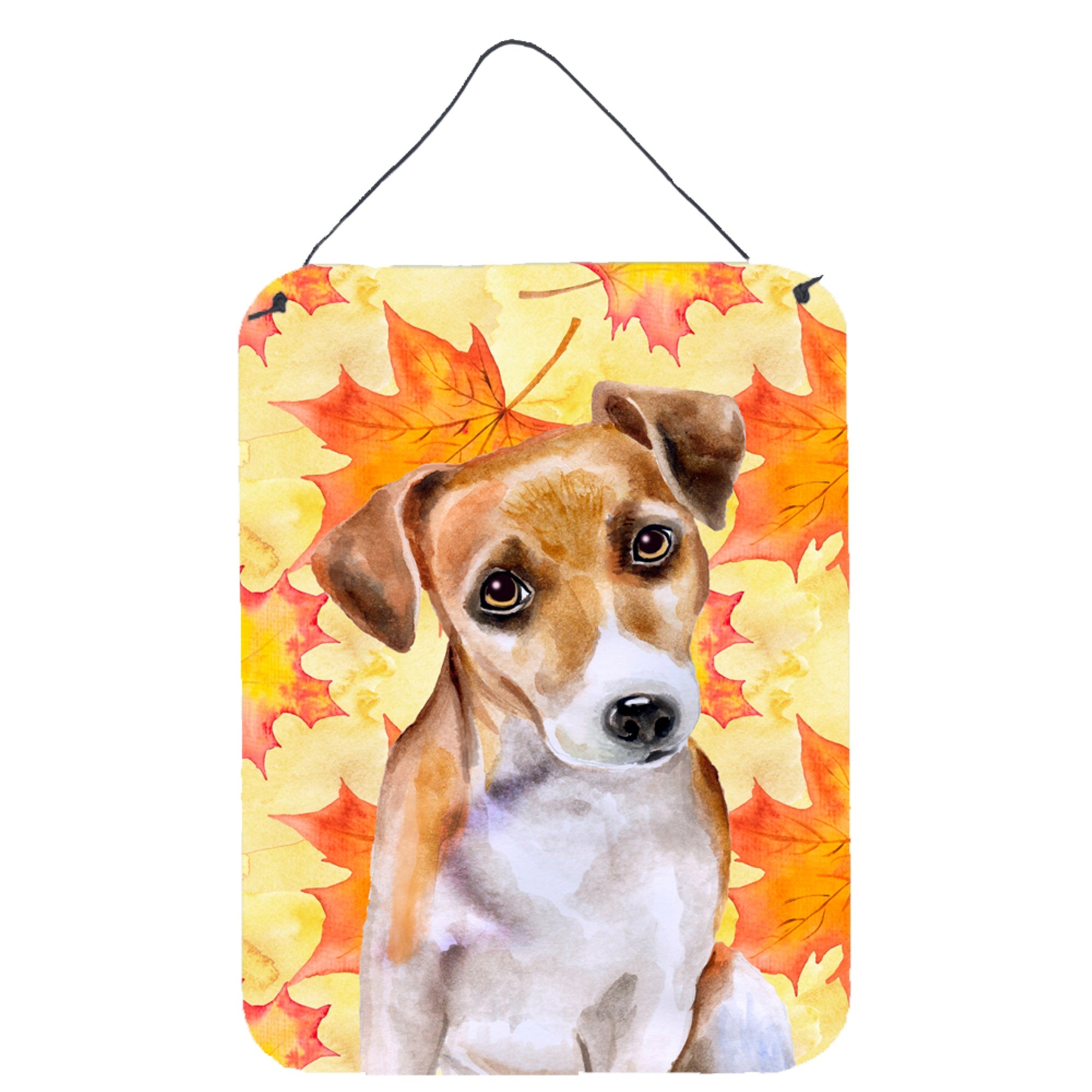 'Caroline'S Treasures Jack Russell Terrier #2 Fall Metal Print, 16'''' X 12'''', Multicolor''