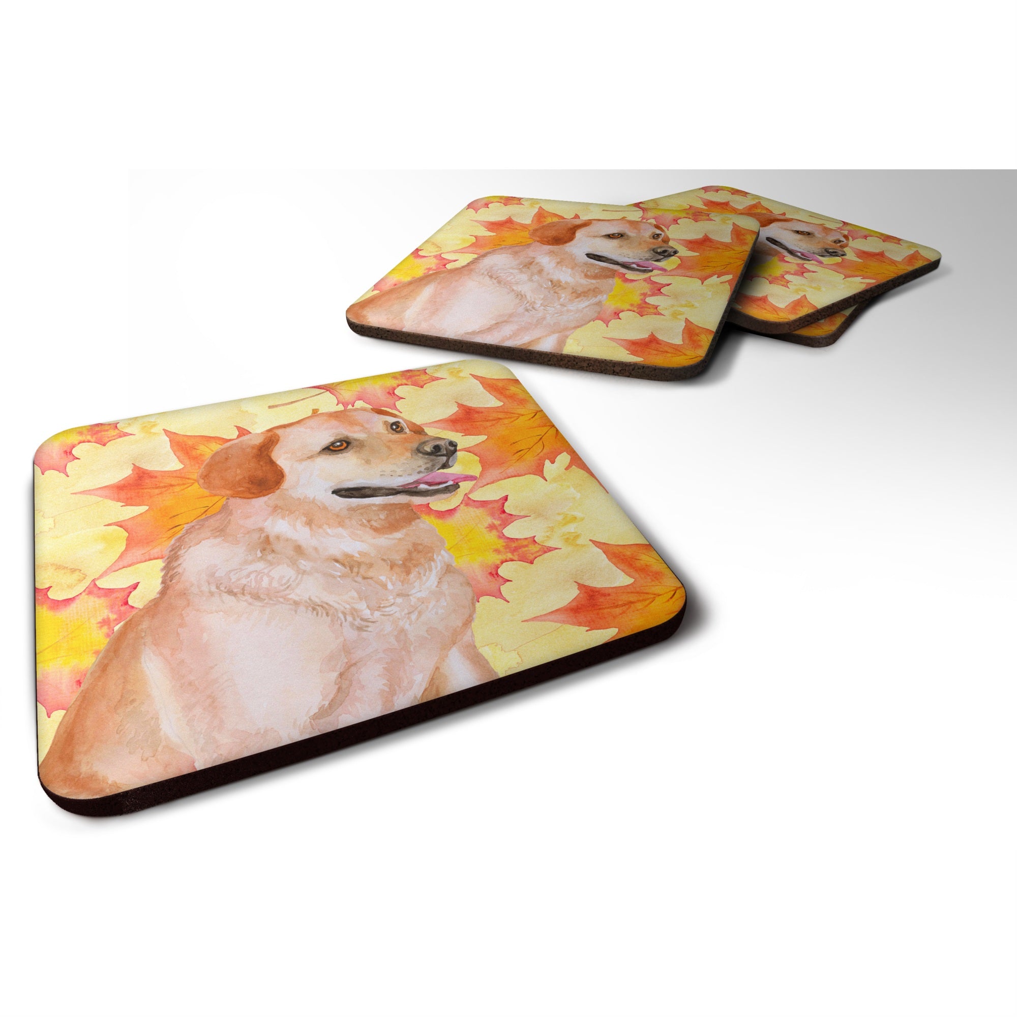 'Caroline'S Treasures Labrador Retriever Fall Decorative Coasters, Multicolor''