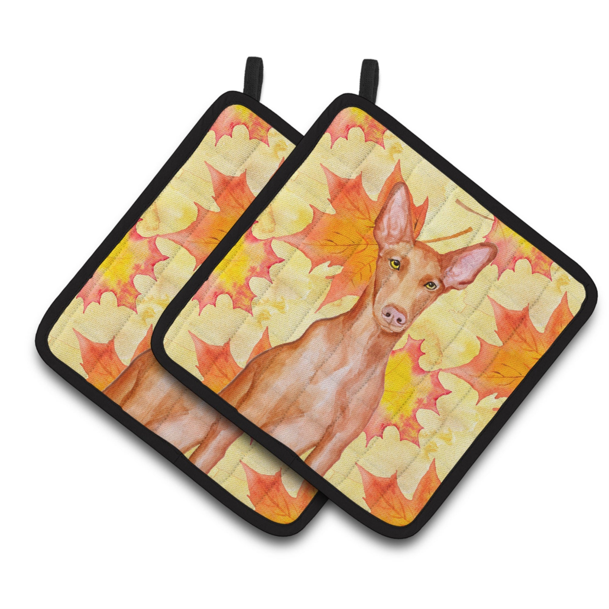 'Caroline'S Treasures Pharaoh Hound Decorated Pot Holder, 7.5H X 7.5W, Fall Leaves''