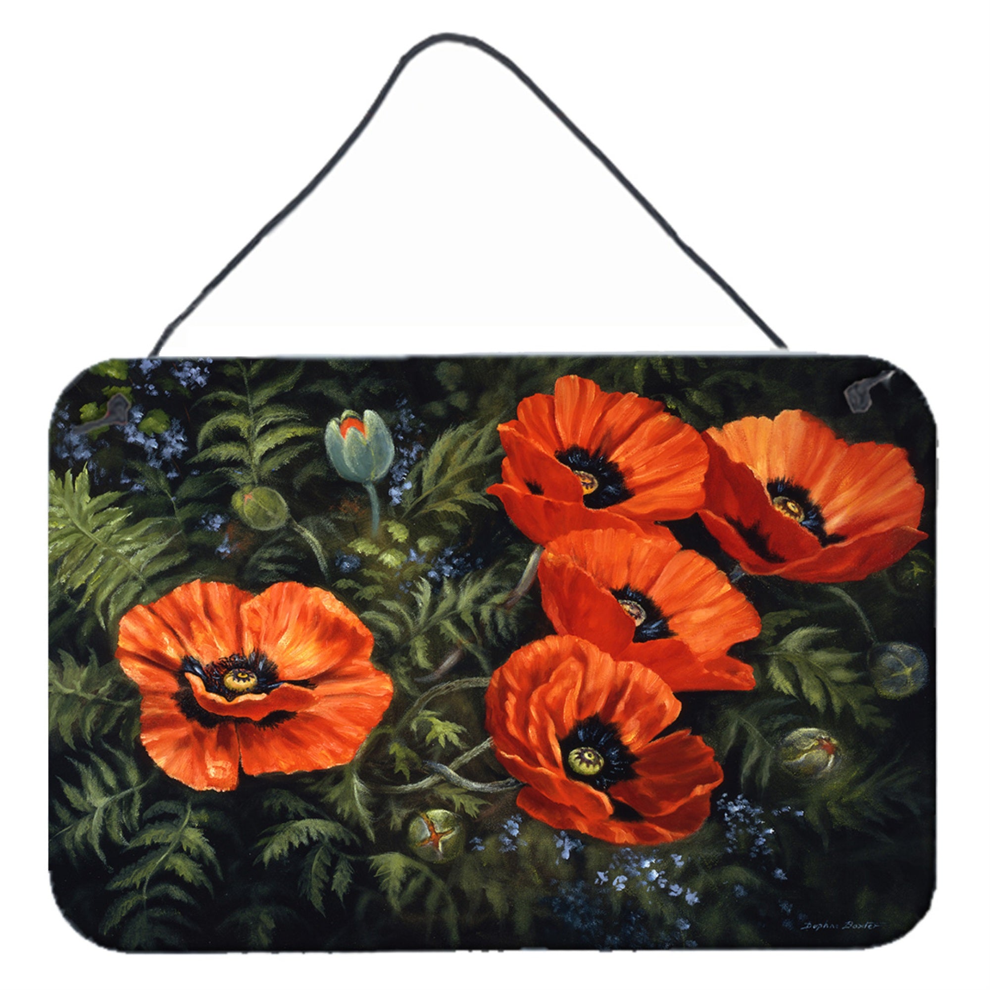 'Caroline'S Treasures Poppies By Daphne Baxter Wall Or Door Hanging Prints Bdba0007Ds812, 8Hx12W''