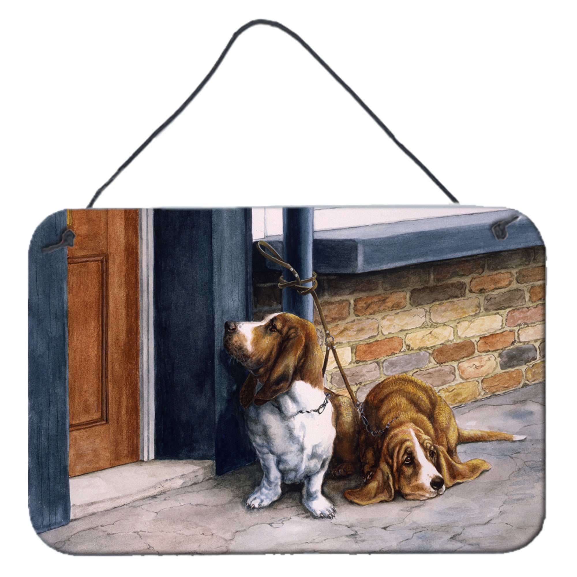 'Caroline'S Treasures Basset Hound Wall Or Door Hanging Prints Bdba0016Ds812, 8Hx12W''
