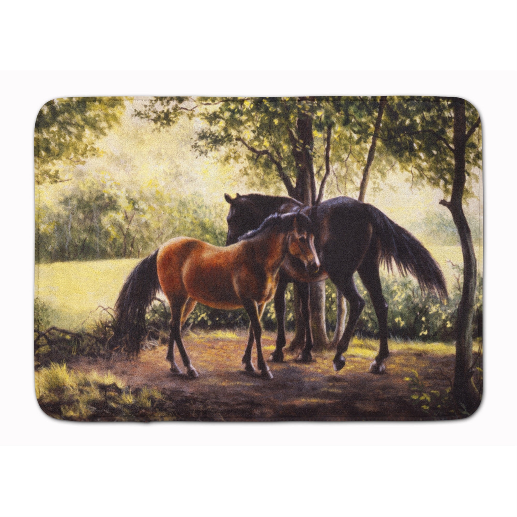 'Caroline'S Treasures Horses By Daphne Baxter Floor Mat, 19'''' X 27'''', Multicolor''