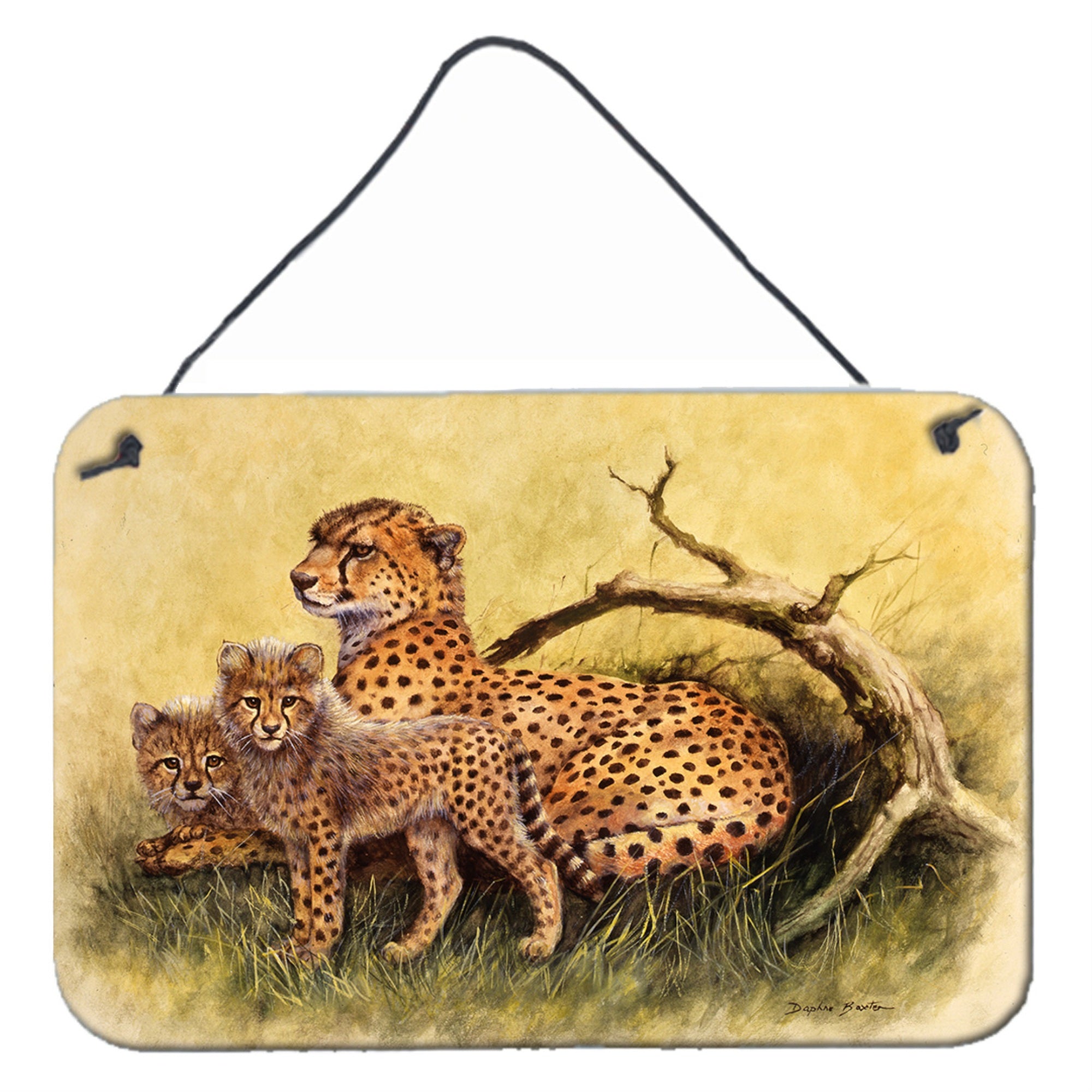 'Caroline'S Treasures Cheetahs By Daphne Baxter Wall Or Door Hanging Prints Bdba0113Ds812, 8Hx12W''