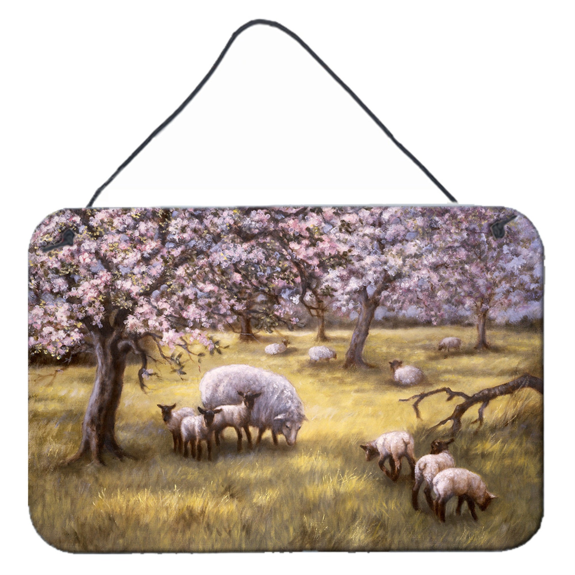 'Caroline'S Treasures Sheep By Daphne Baxter Wall Or Door Hanging Prints Bdba0133Ds812, 8Hx12W, Multicolor''