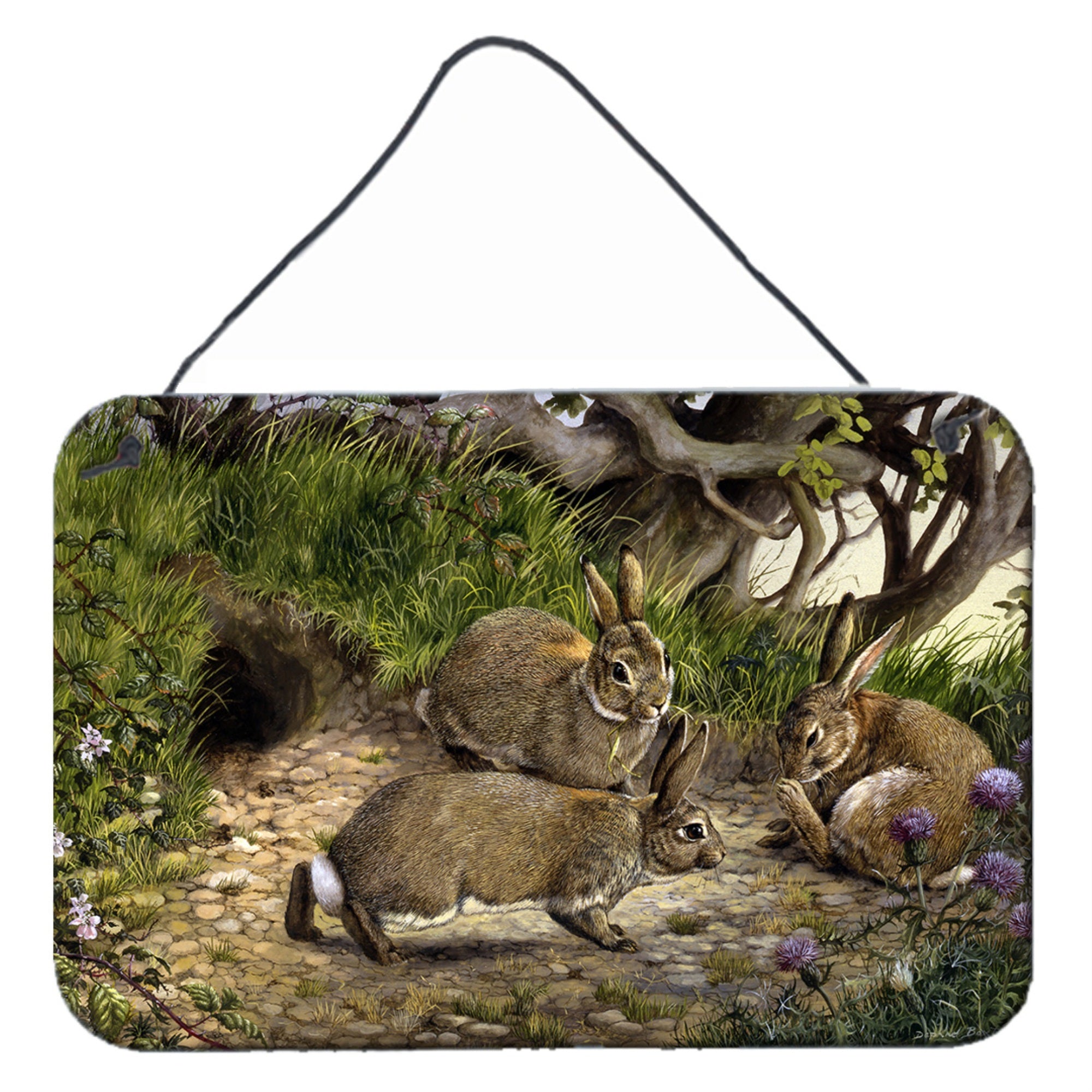 'Caroline'S Treasures Rabbit Hole Wall Or Door Hanging Prints Bdba0136Ds812, 8Hx12W, Multicolor''