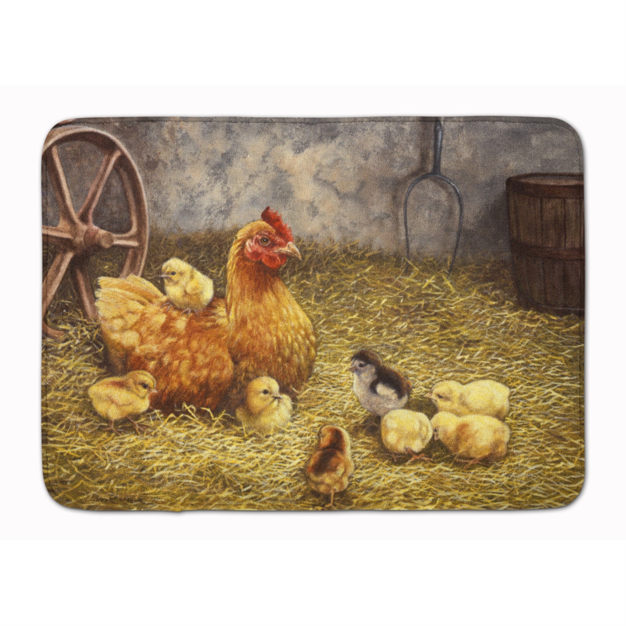 'Caroline'S Treasures Chicken Hen And Her Chicks Floor Mat, 19'''' X 27'''', Multicolor''