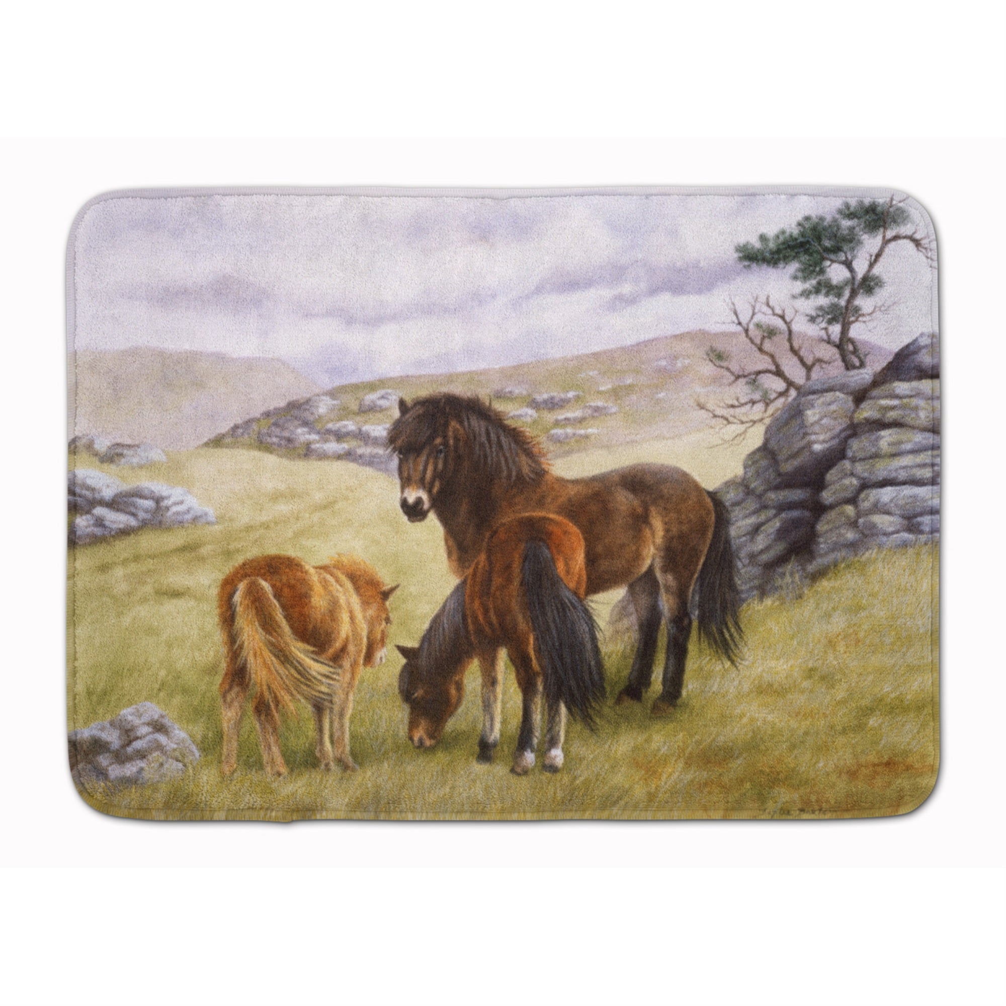 'Caroline'S Treasures Horses In The Meadow Floor Mat, 19'''' X 27'''', Multicolor''