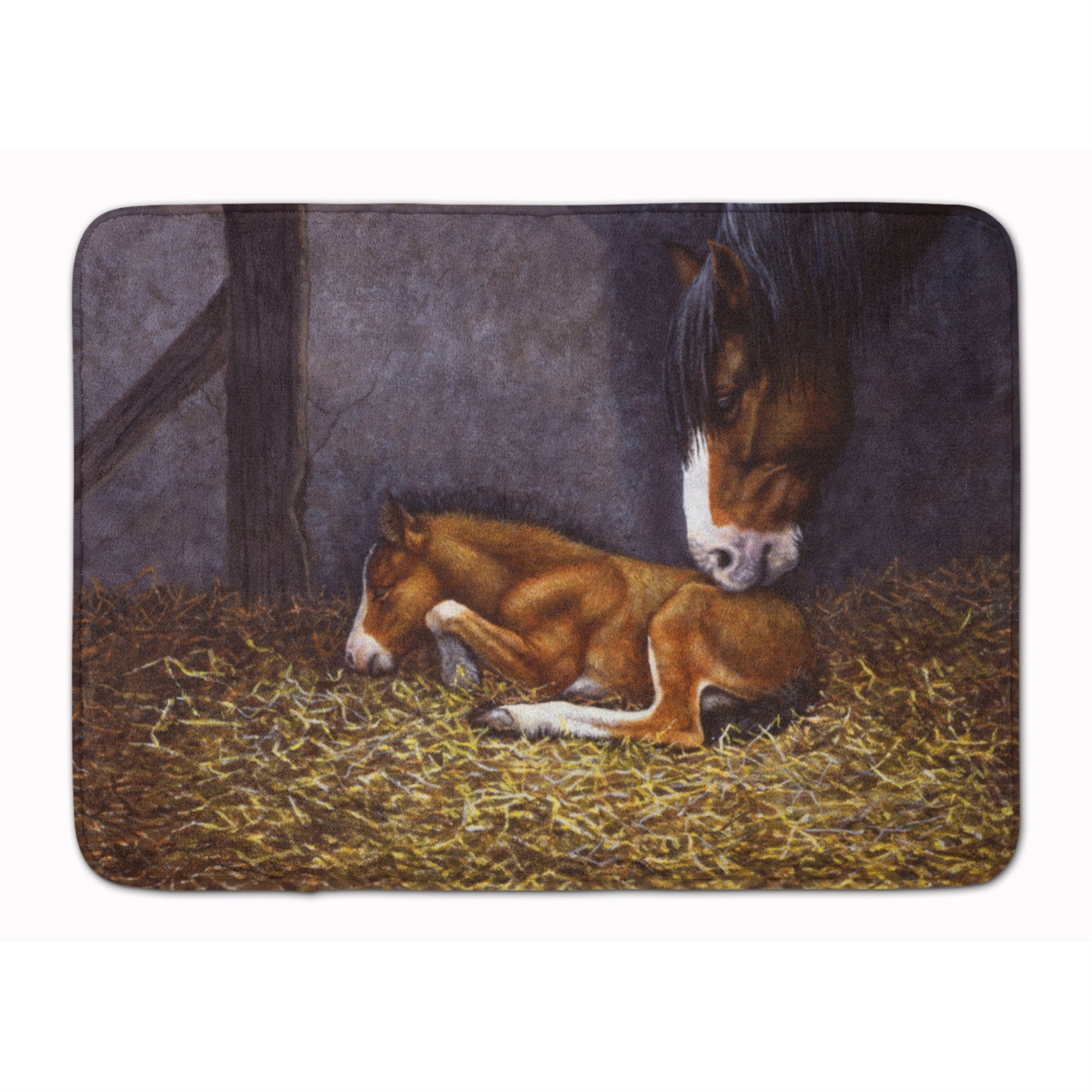 'Caroline'S Treasures Horse And Her Foal Floor Mat, 19'''' X 27'''', Multicolor''