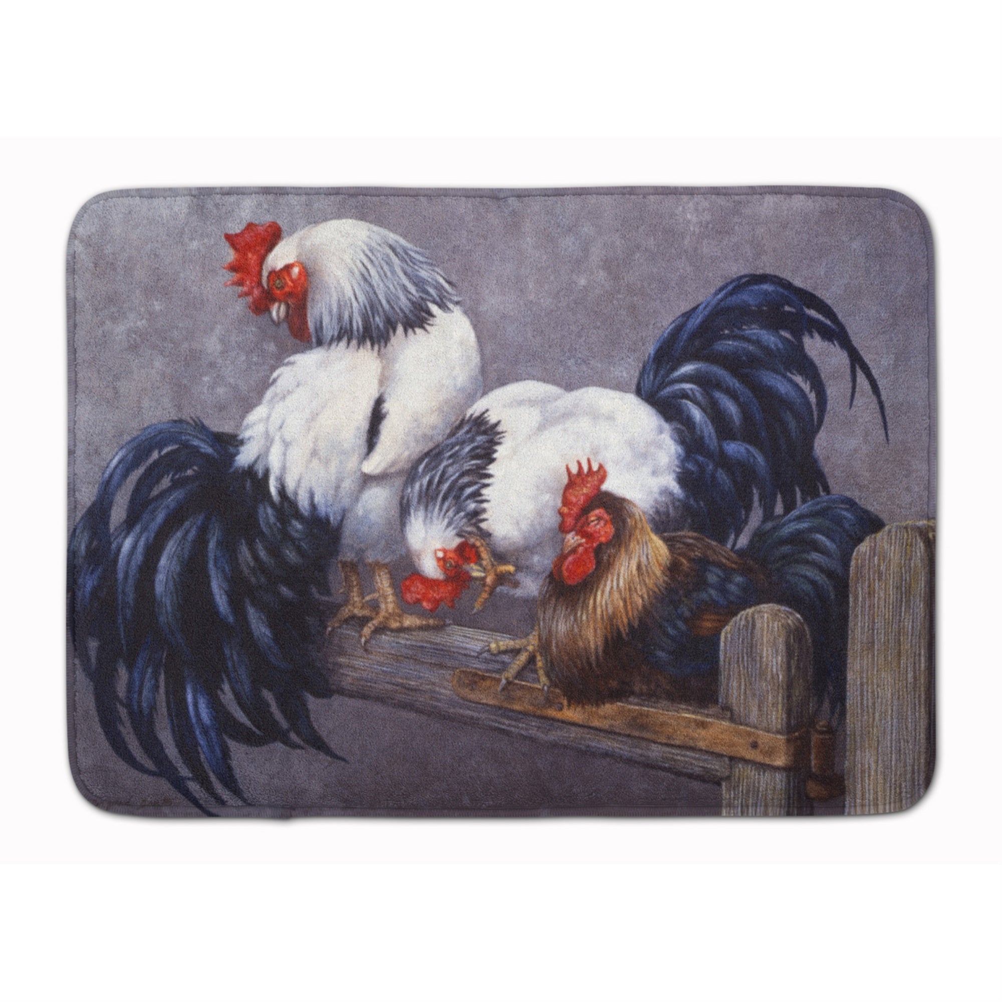 'Caroline'S Treasures Roosters Roosting Floor Mat, 19'''' X 27'''', Multicolor''